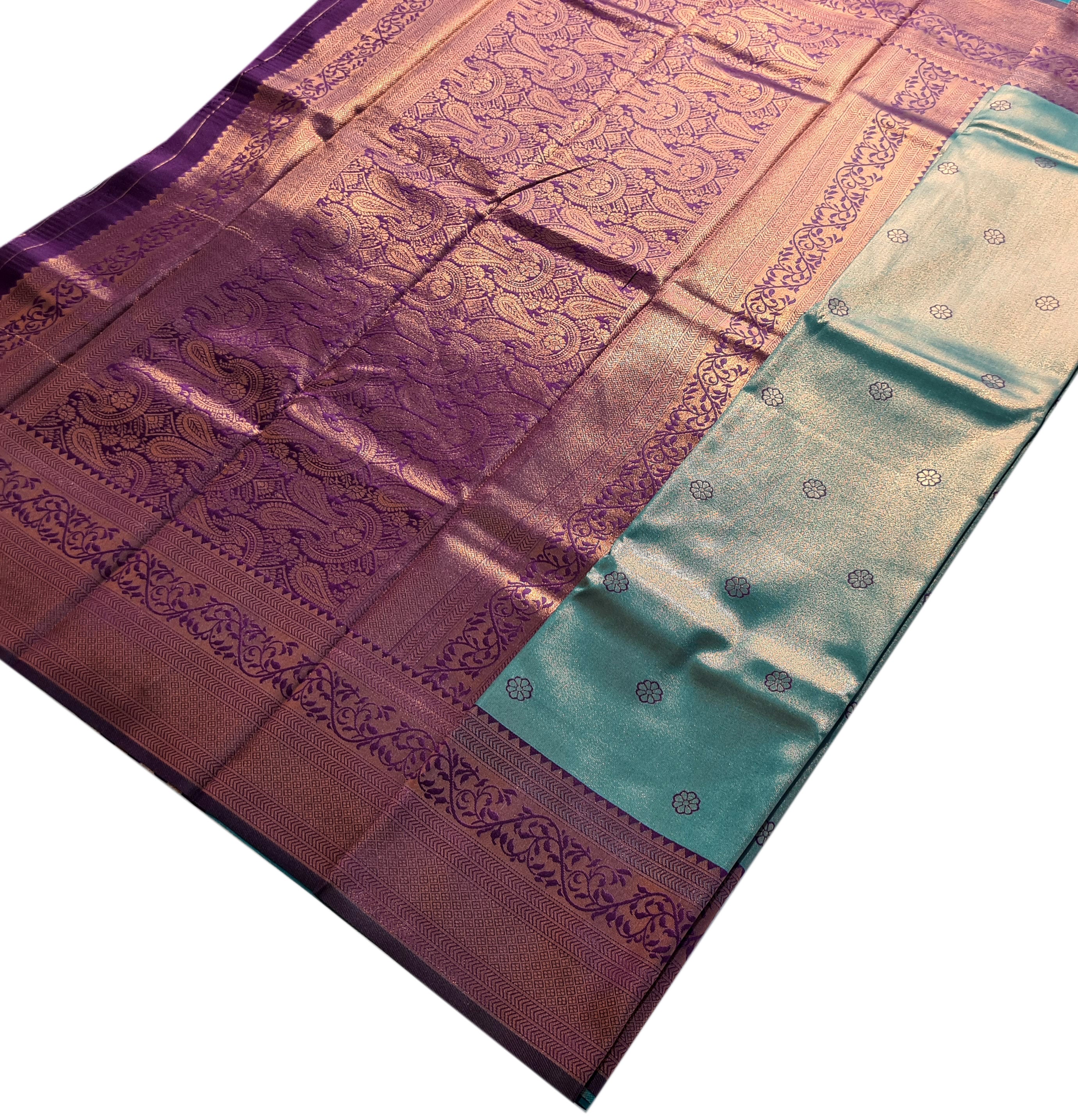 Antique Zari Butta Silk Saree