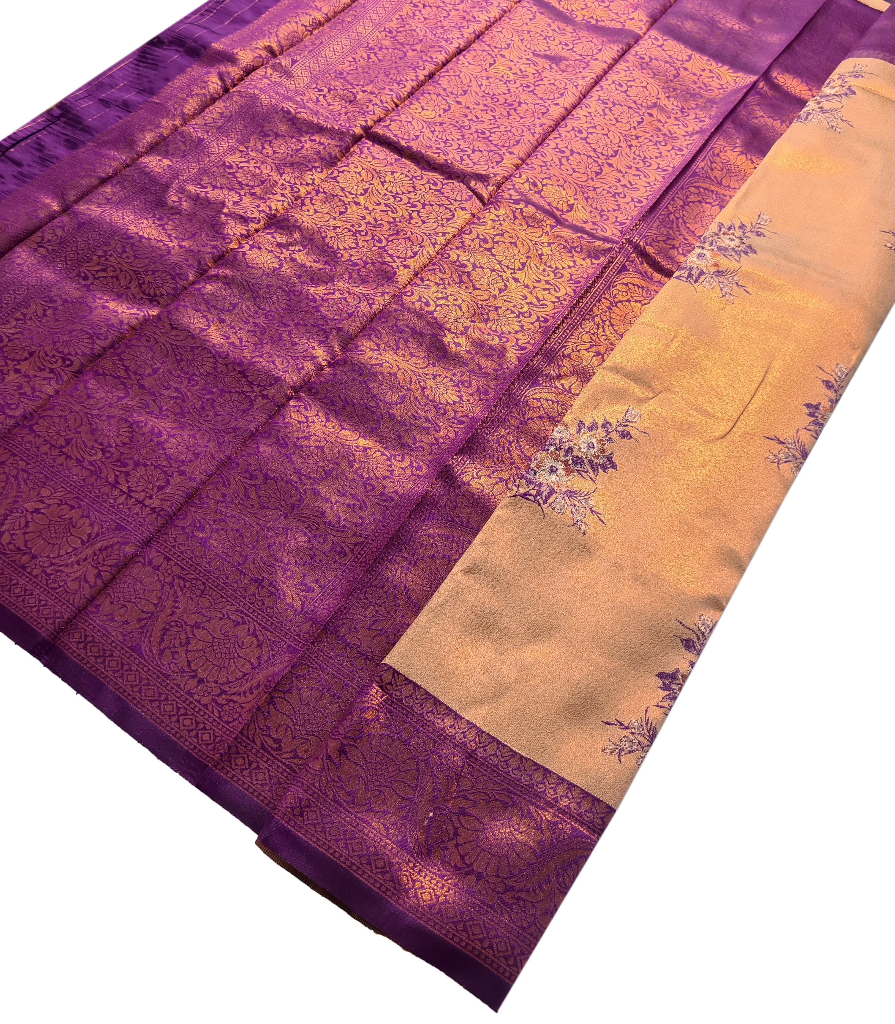 Antique Zari Butta Silk Saree