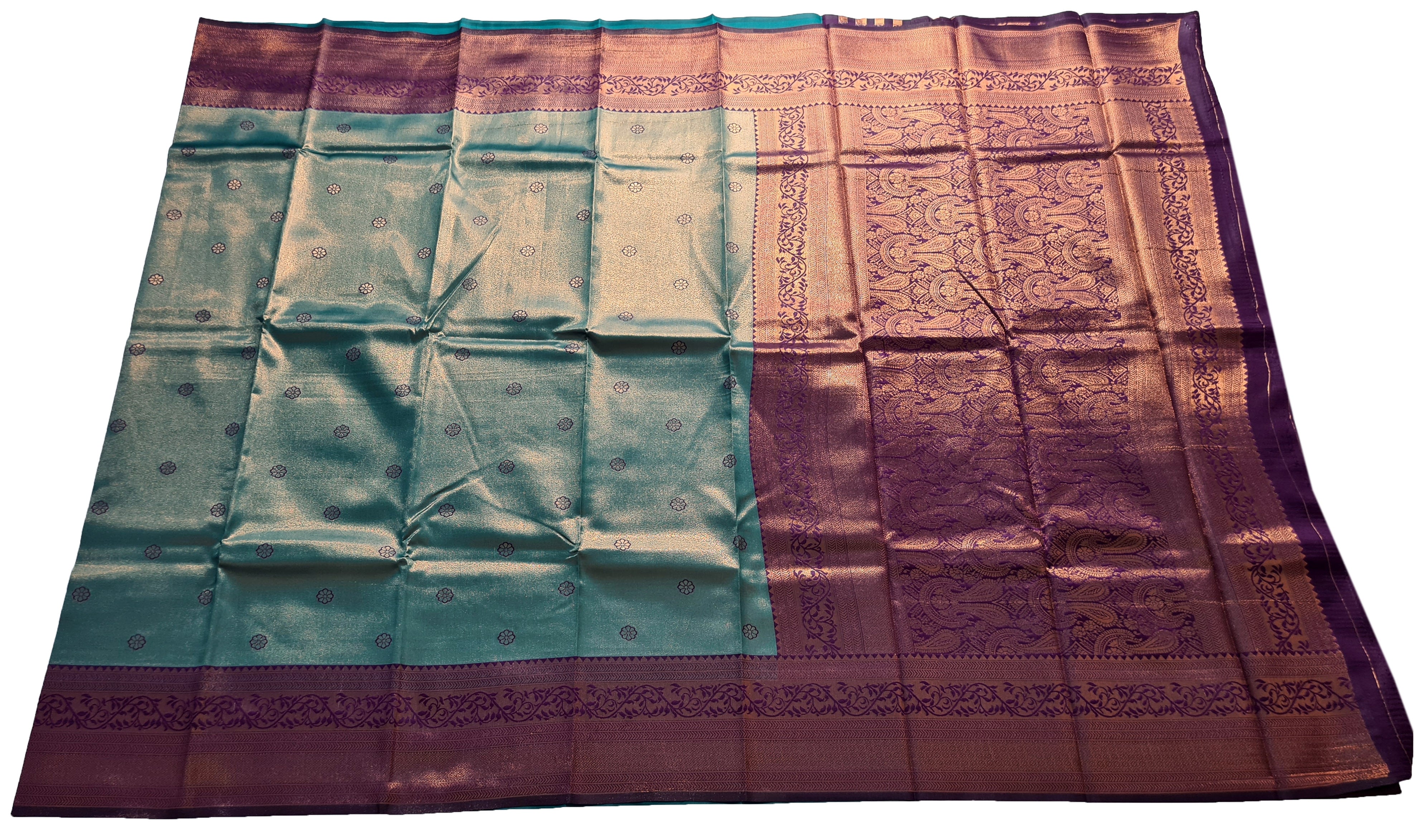 Antique Zari Butta Silk Saree
