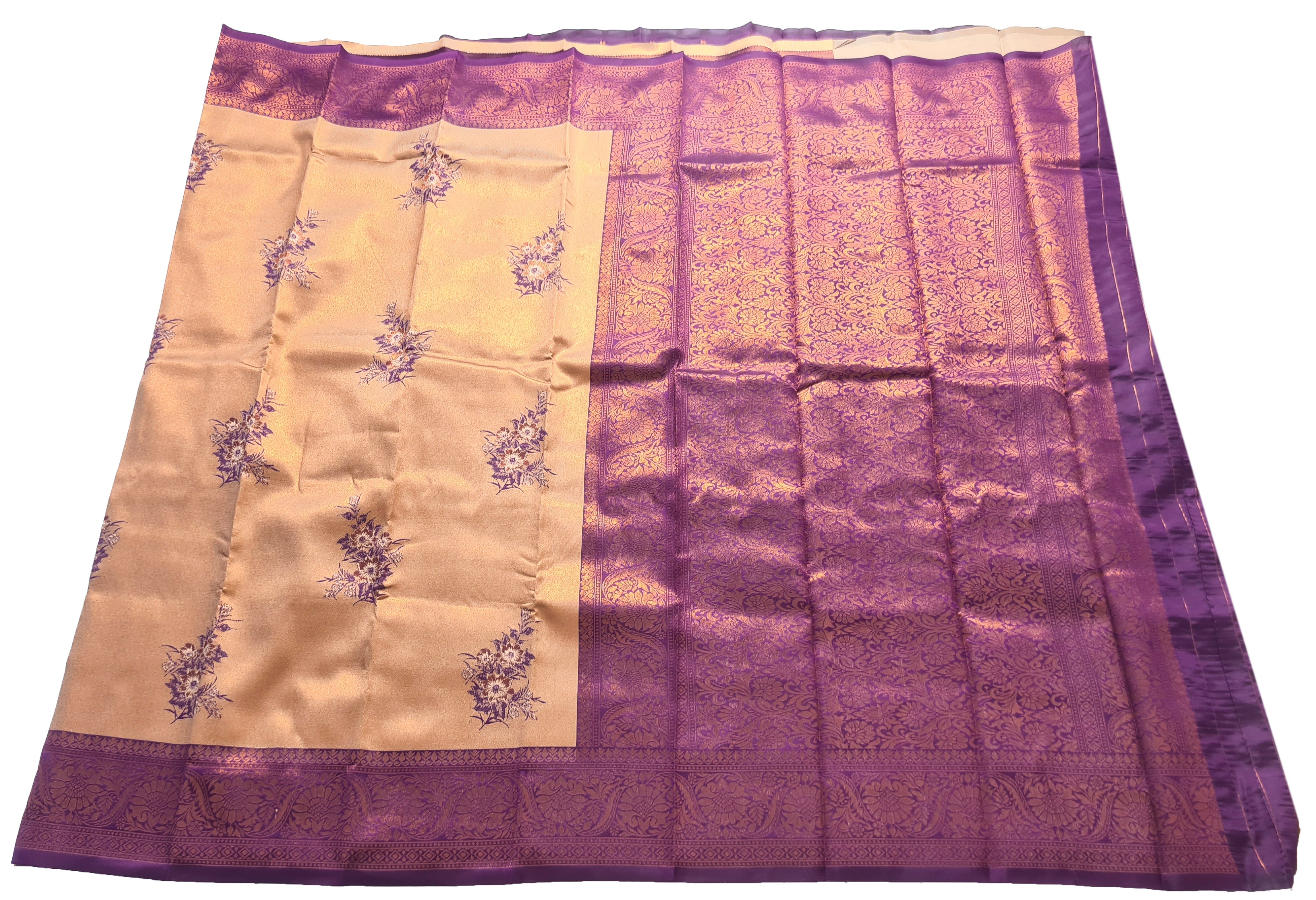 Antique Zari Butta Silk Saree