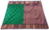Kanchi Vegan Silk Saree With Contrast Blouse and Rich Jari Pallu