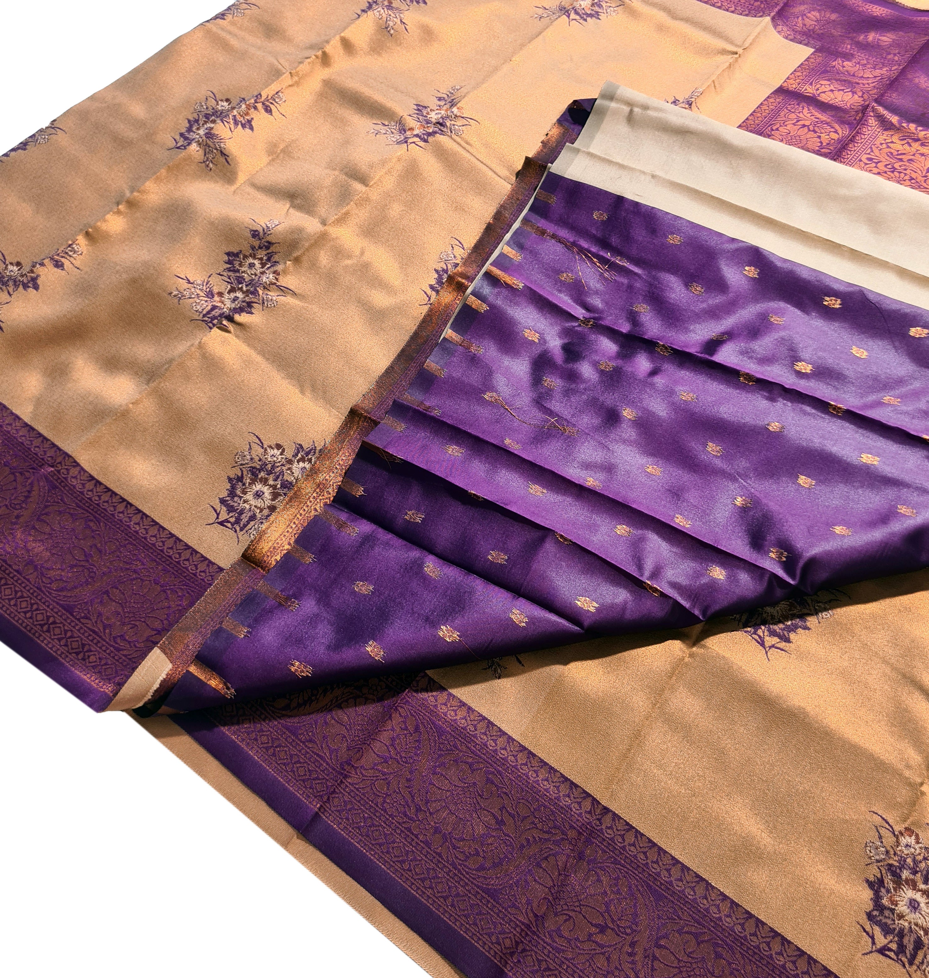 Antique Zari Butta Silk Saree