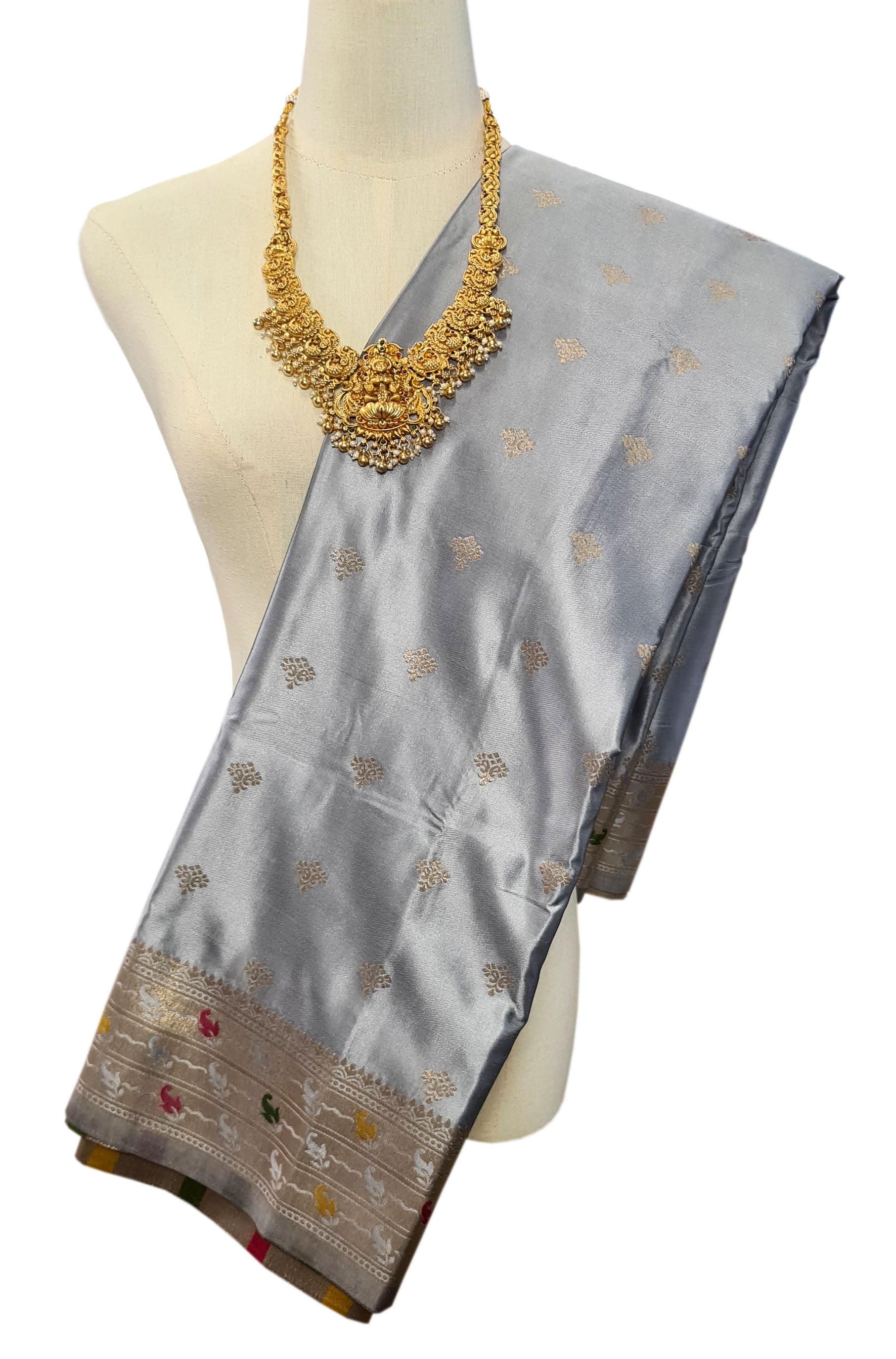 Crape Antic Silk Meena Sarees
