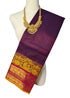 Kanchipuram pure Cotton Saree with running blouse