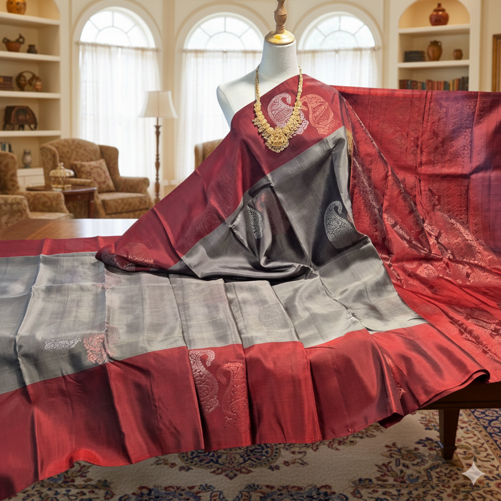 Kanchipuram Pure Soft Silk Saree