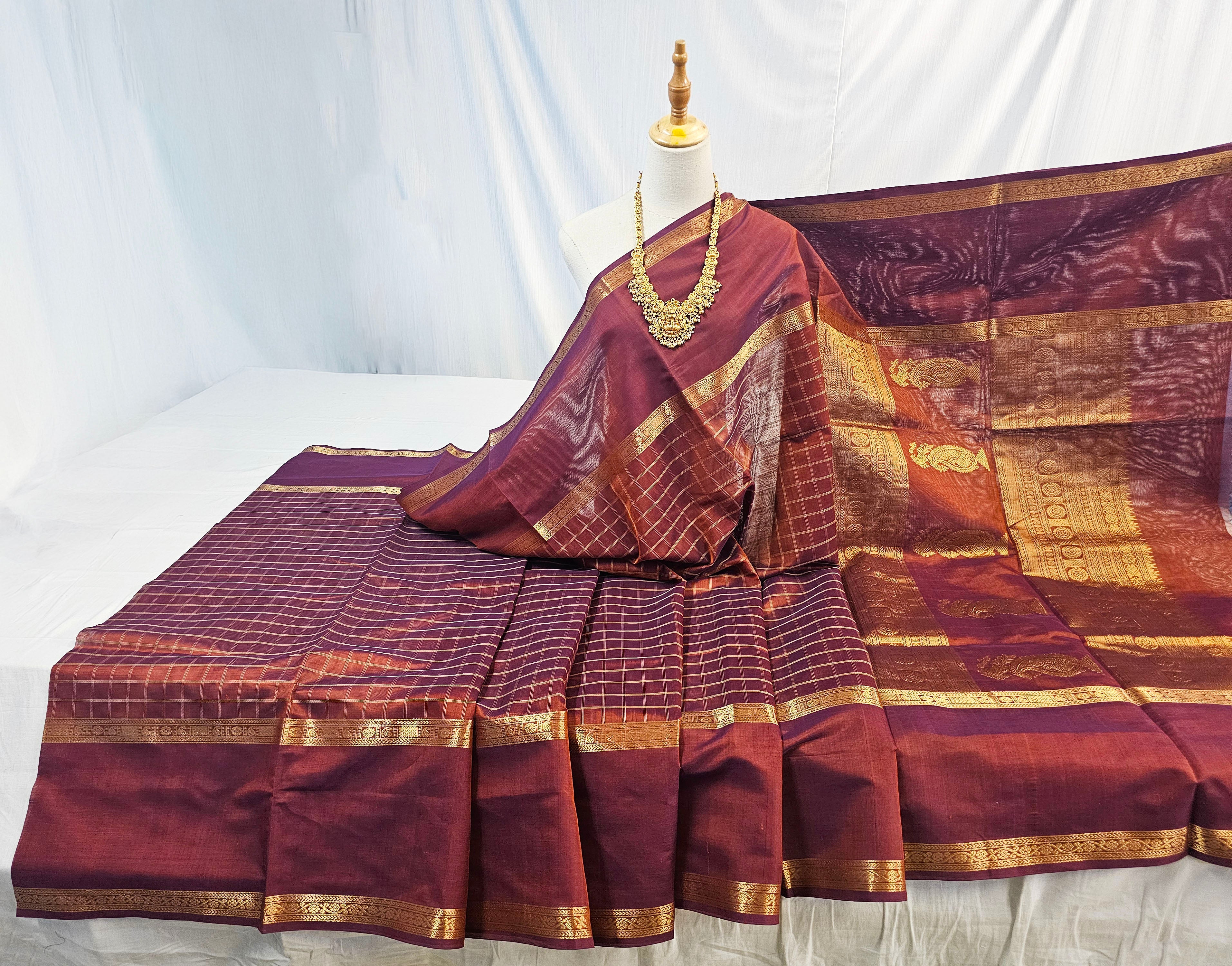 Kanchipuram Pure Silk Cotton Saree
