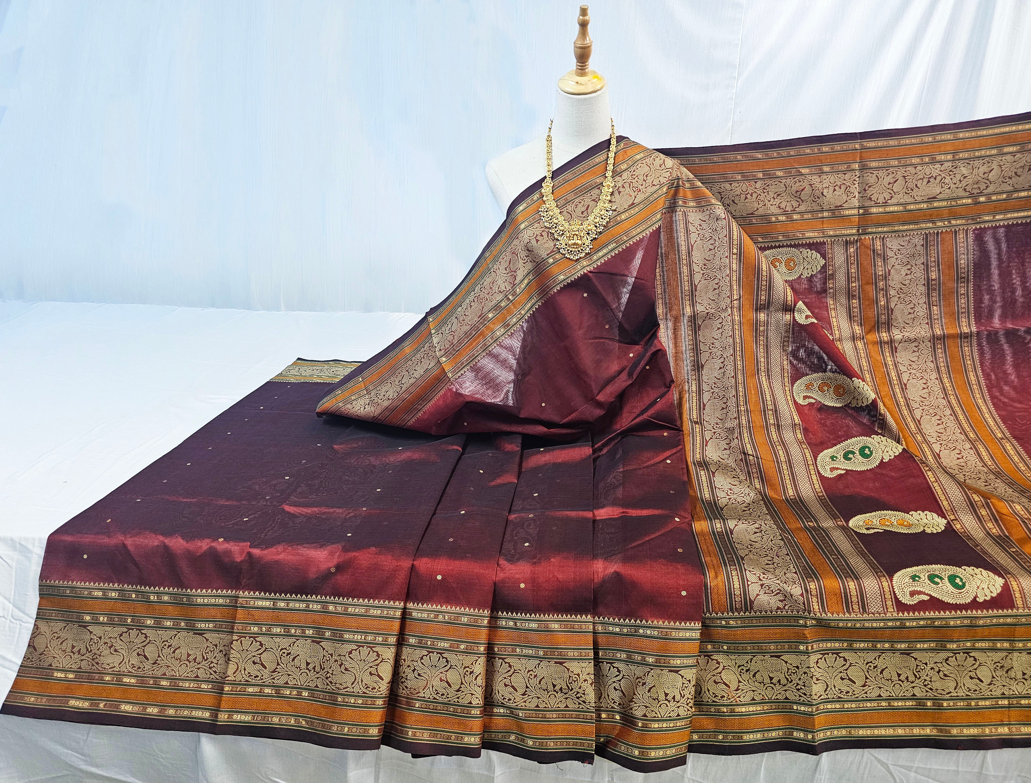Kanchipuram Pure Silk Cotton Saree