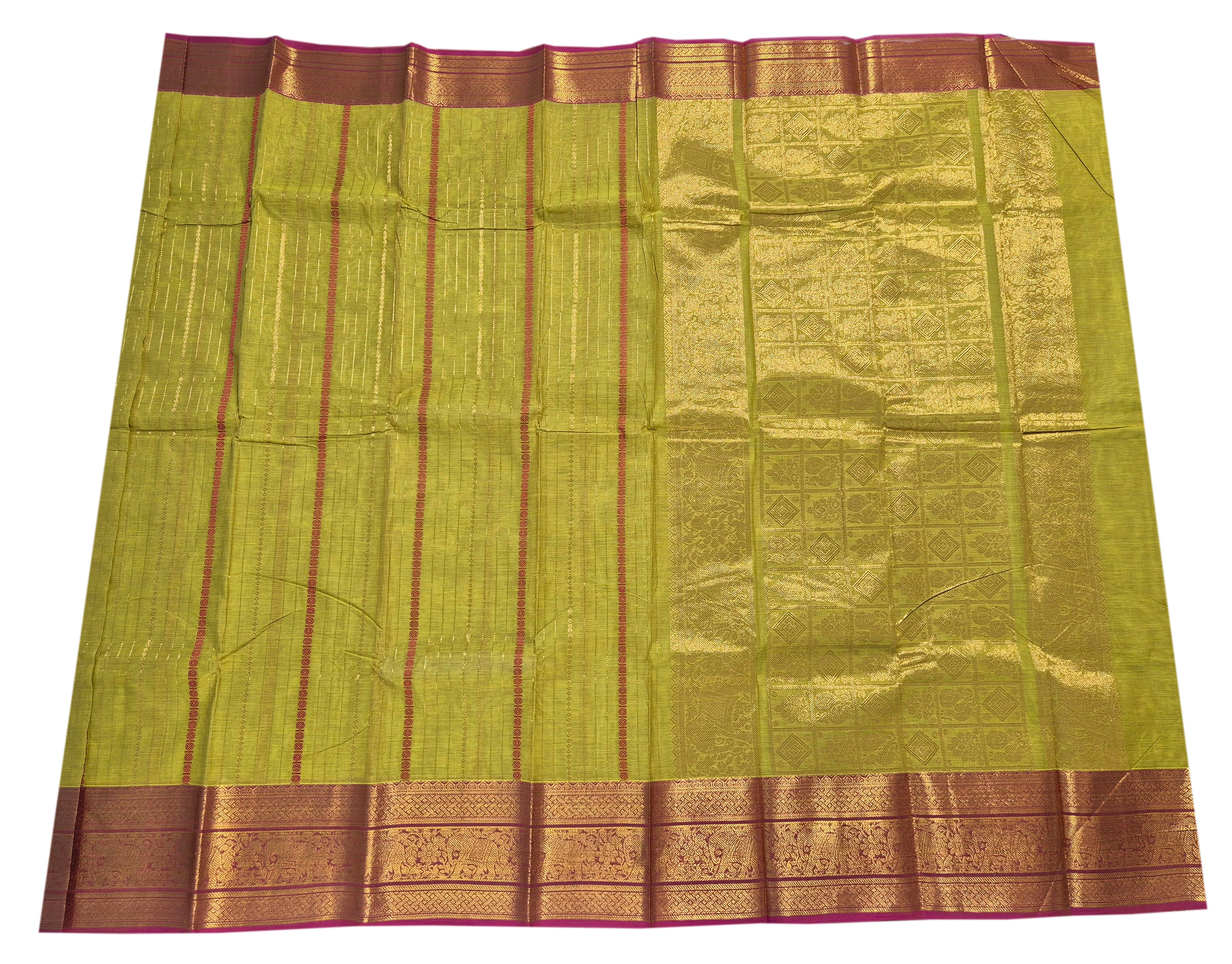 Kanchipuram Pure Rich pallu Cotton Sarees