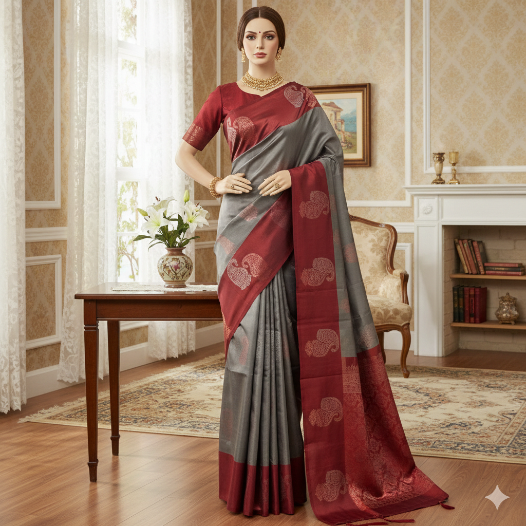 Kanchipuram Pure Soft Silk Saree