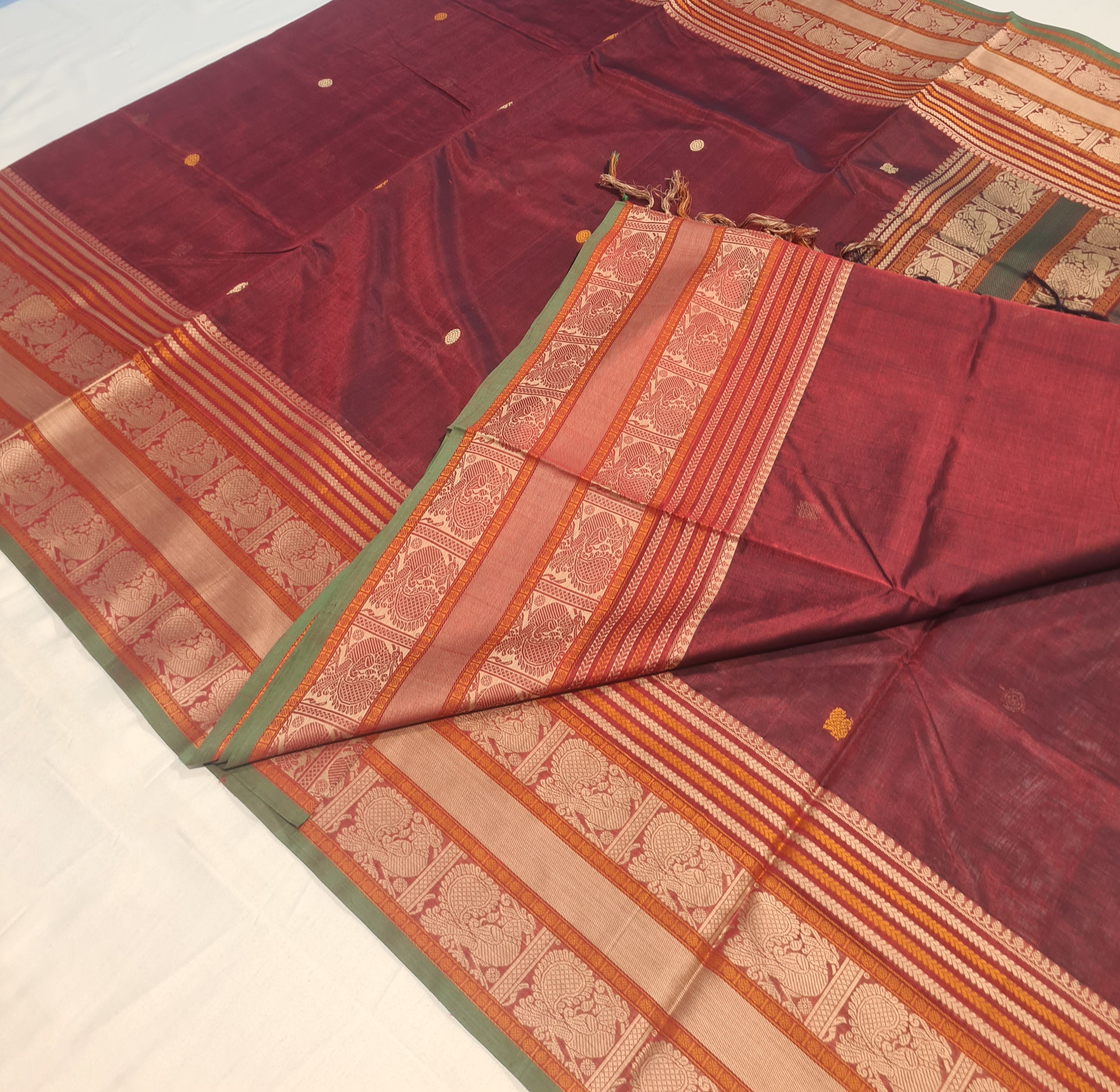 Kanchipuram Pure Silk Cotton Saree