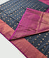 Kanchi Vegan Silk Saree With Contrast Blouse and Rich Jari Pallu