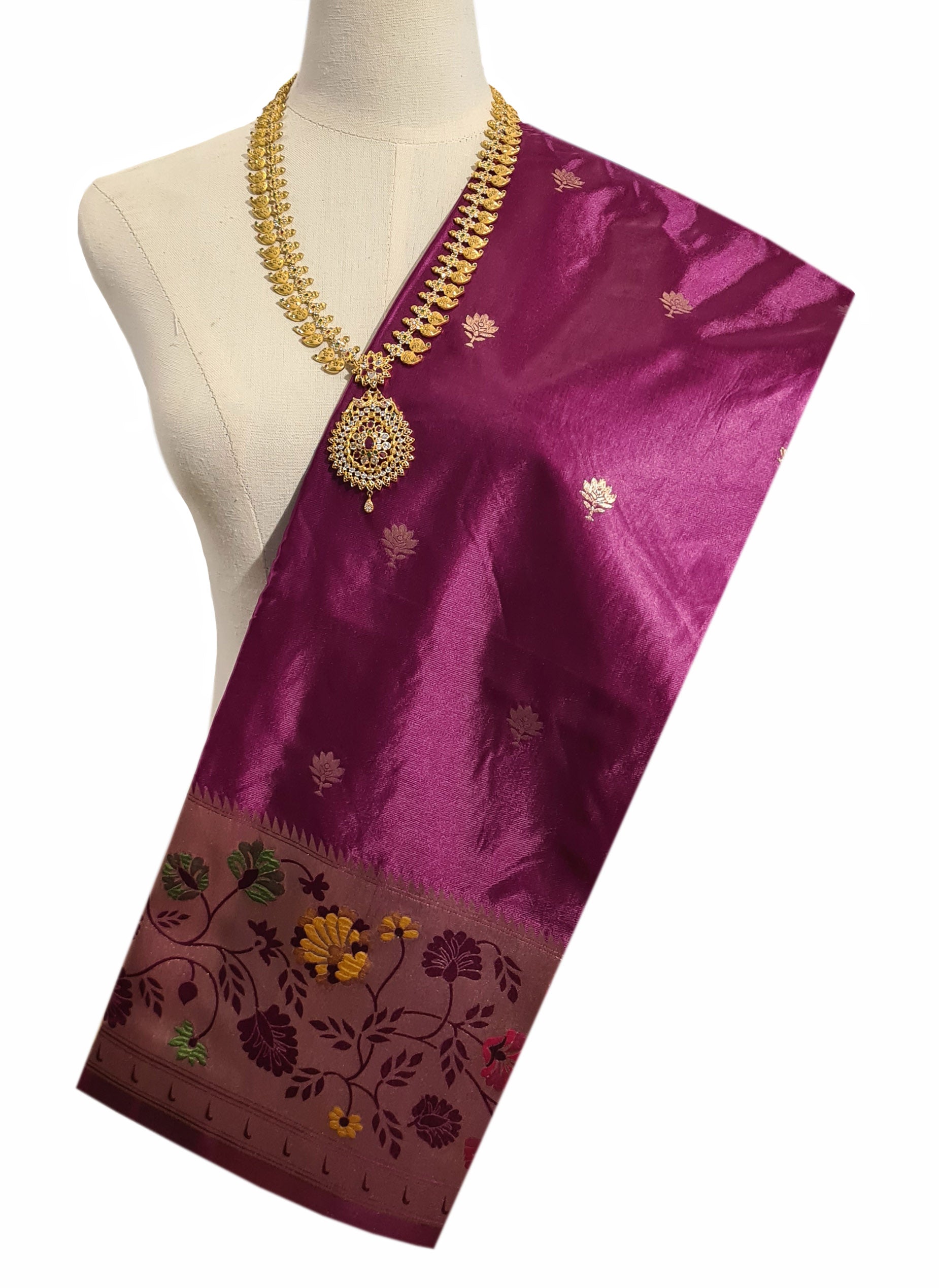 Bengaluru Crape Antic Silk Meena Sarees