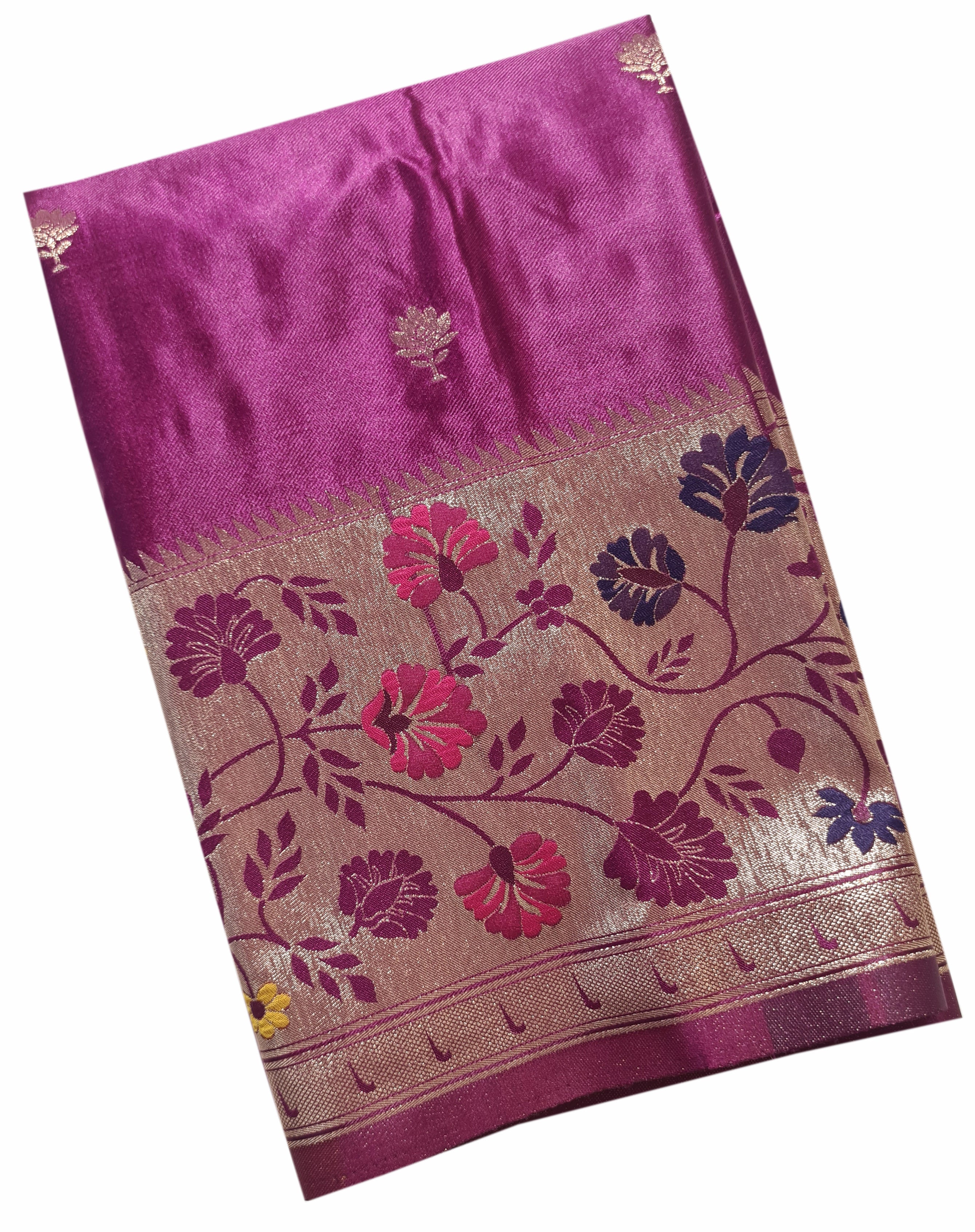 Bengaluru Crape Antic Silk Meena Sarees