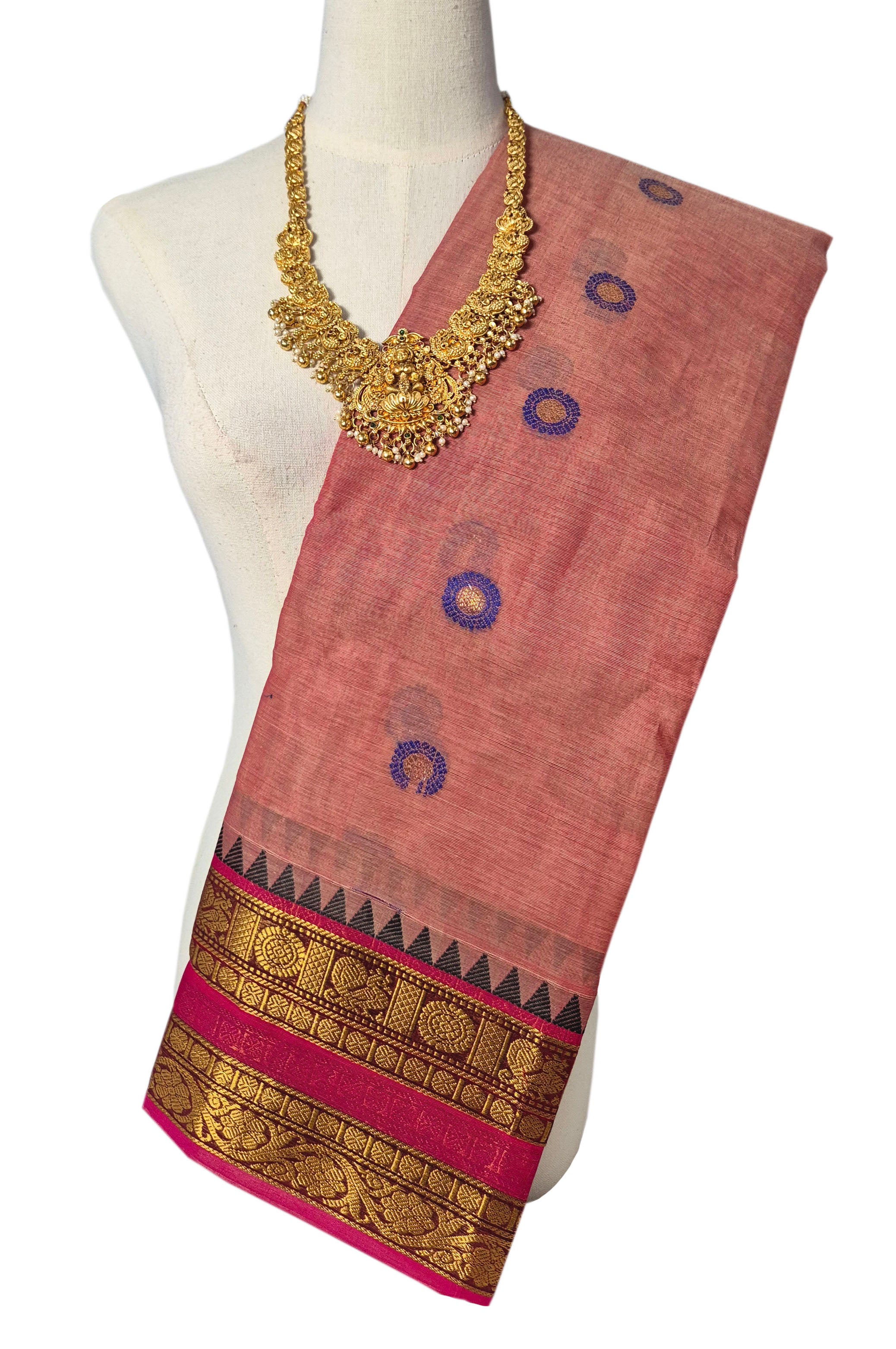 Kanchipuram Rich pallu Cotton Sarees
