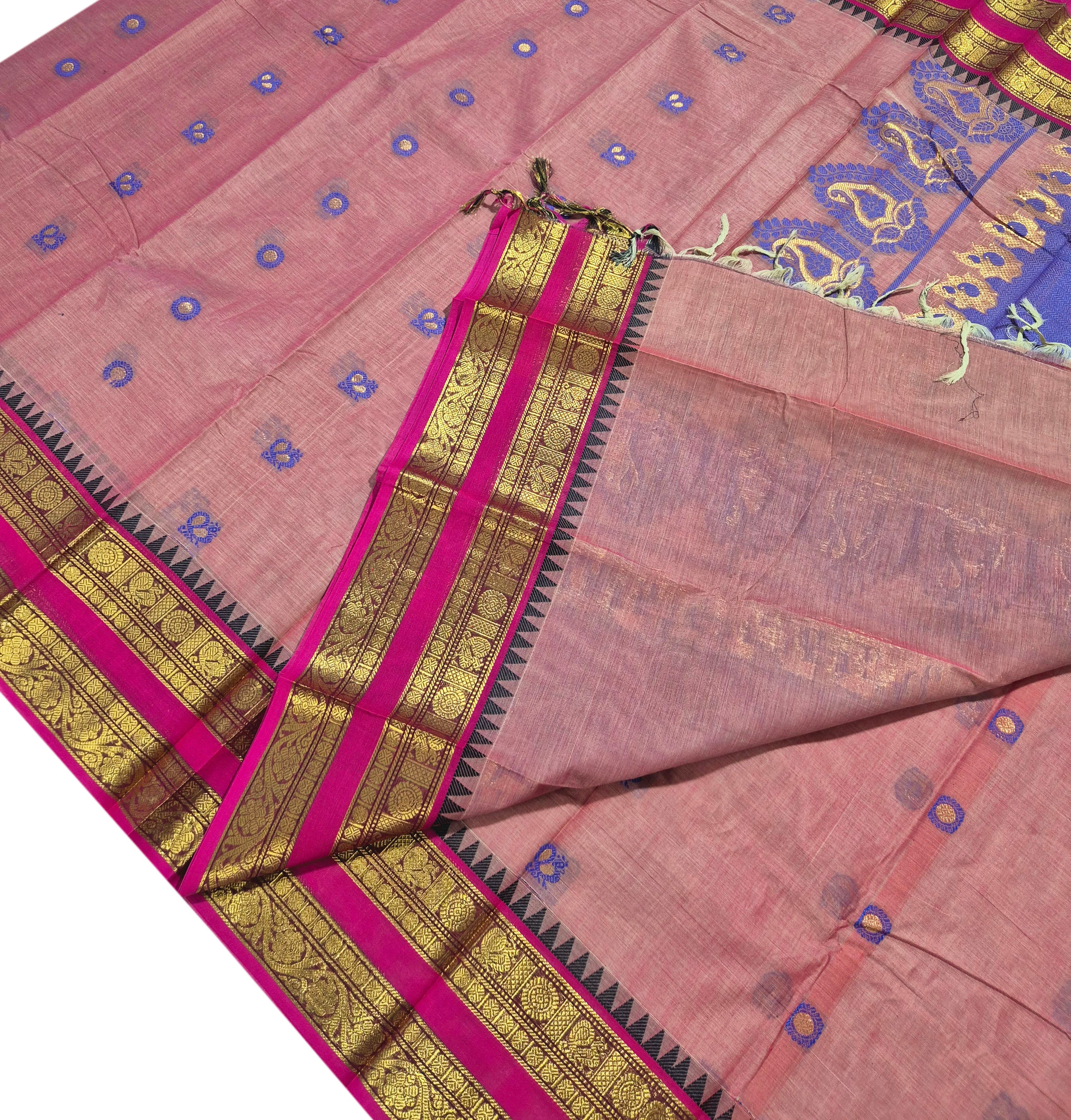 Kanchipuram Rich pallu Cotton Sarees