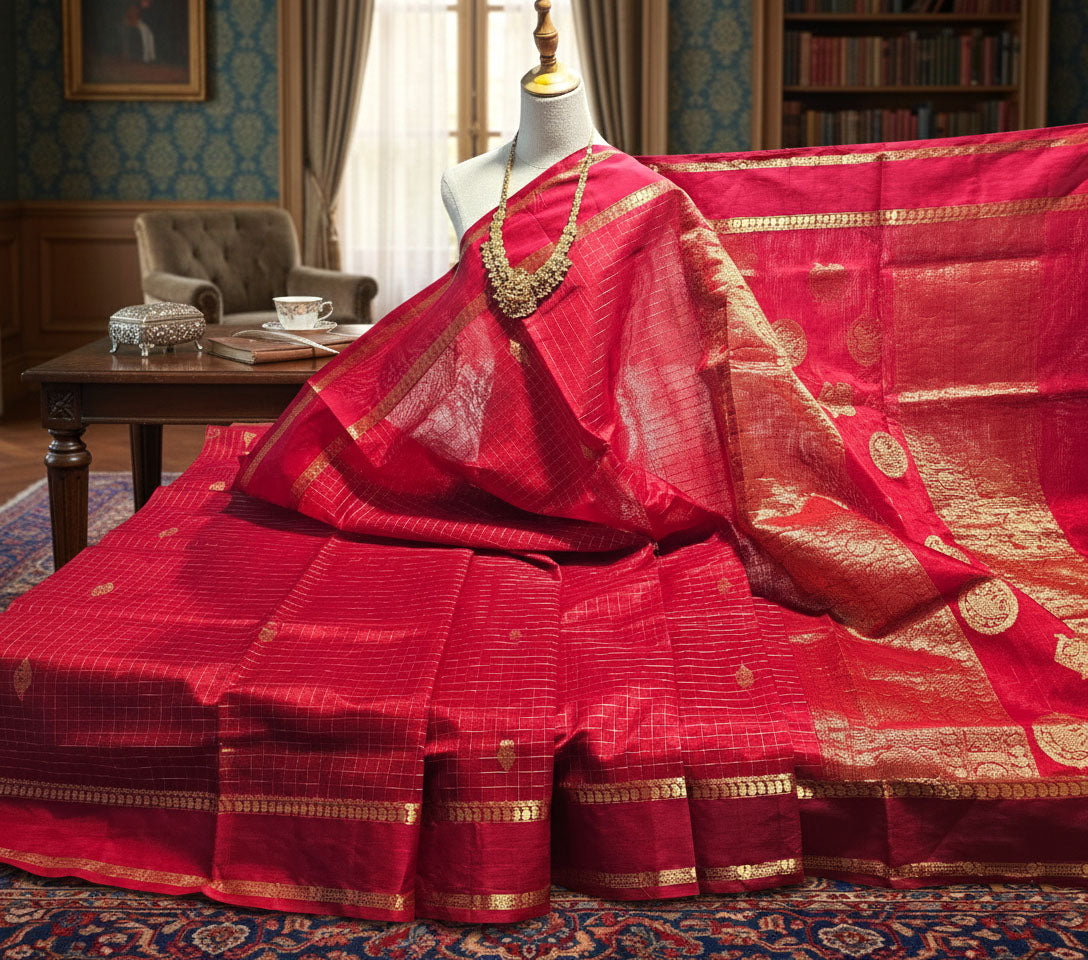 Kanchipuram Pure Silk Cotton Saree