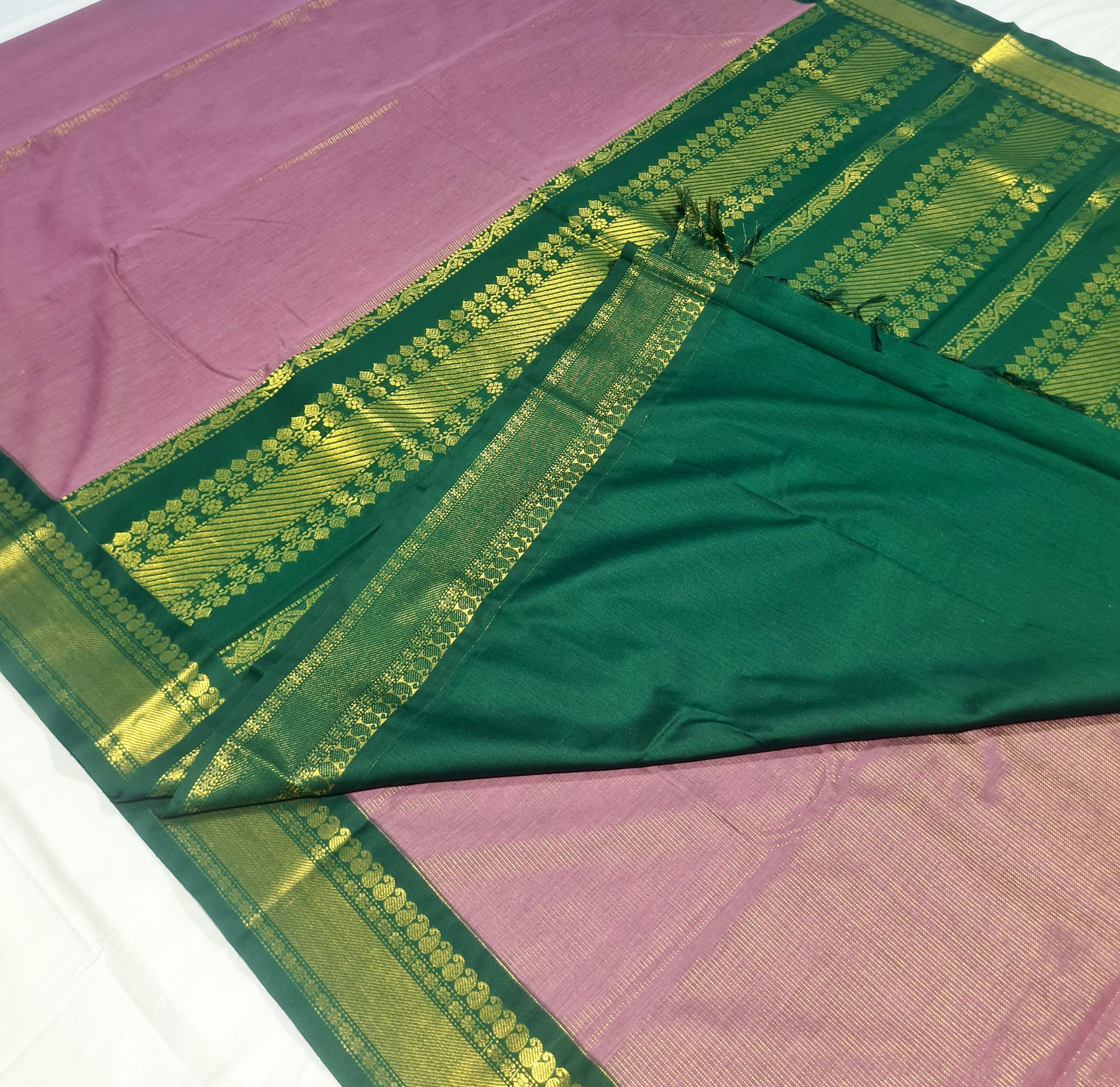 Kanchipuram Agarlic Cotton Sarees