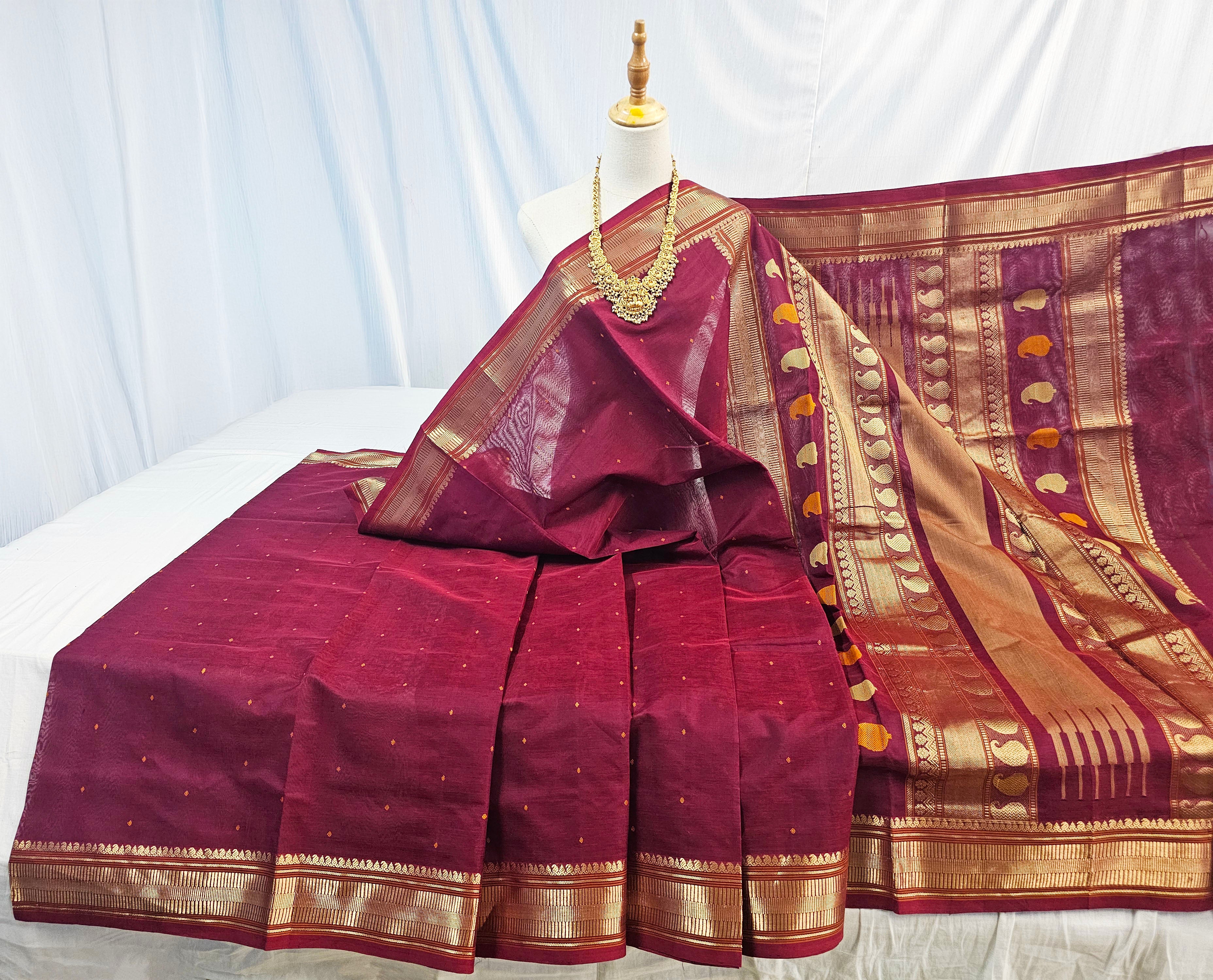 Kanchipuram Pure Silk Cotton Saree