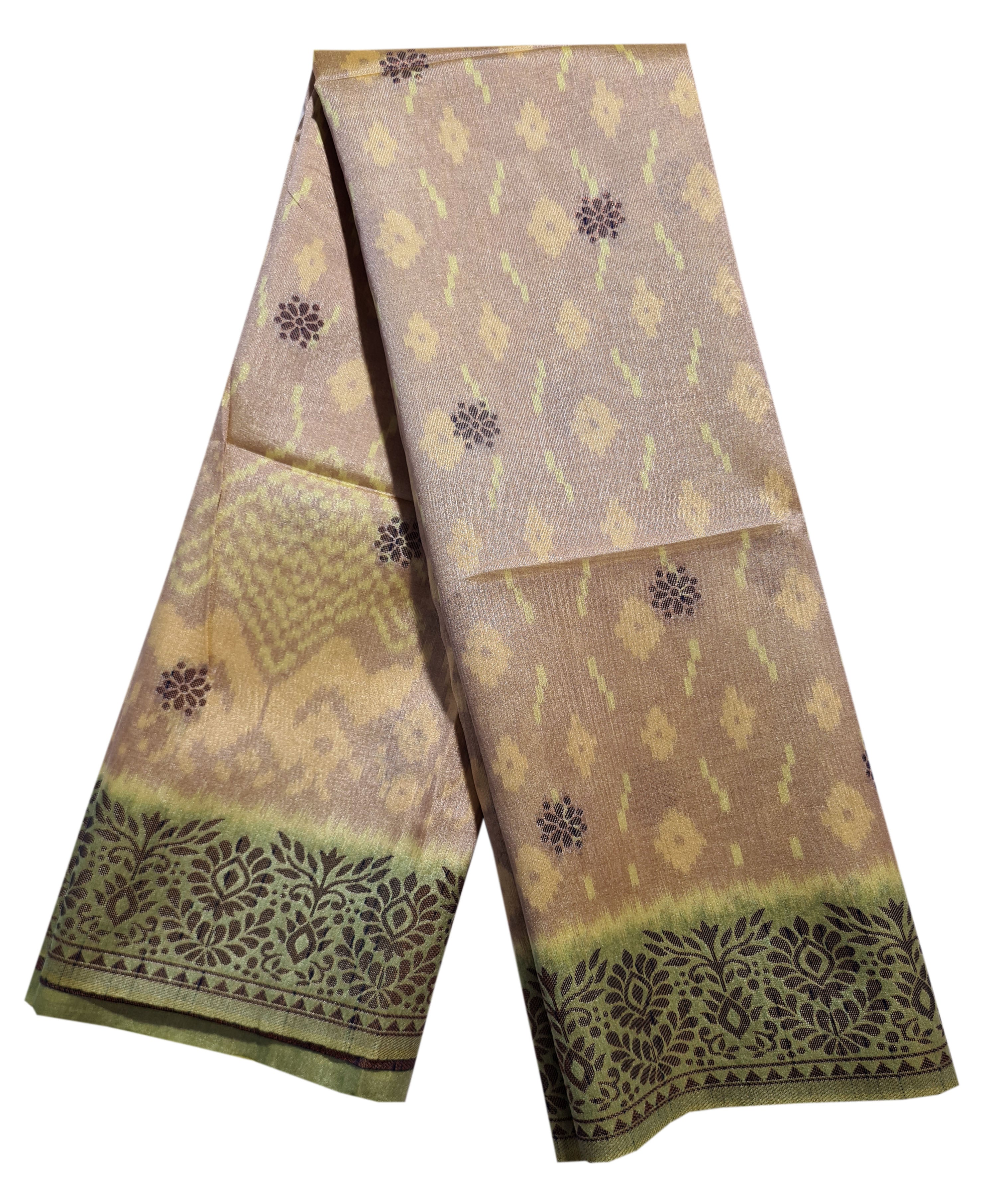 Semi Tussar Antic Design Sarees