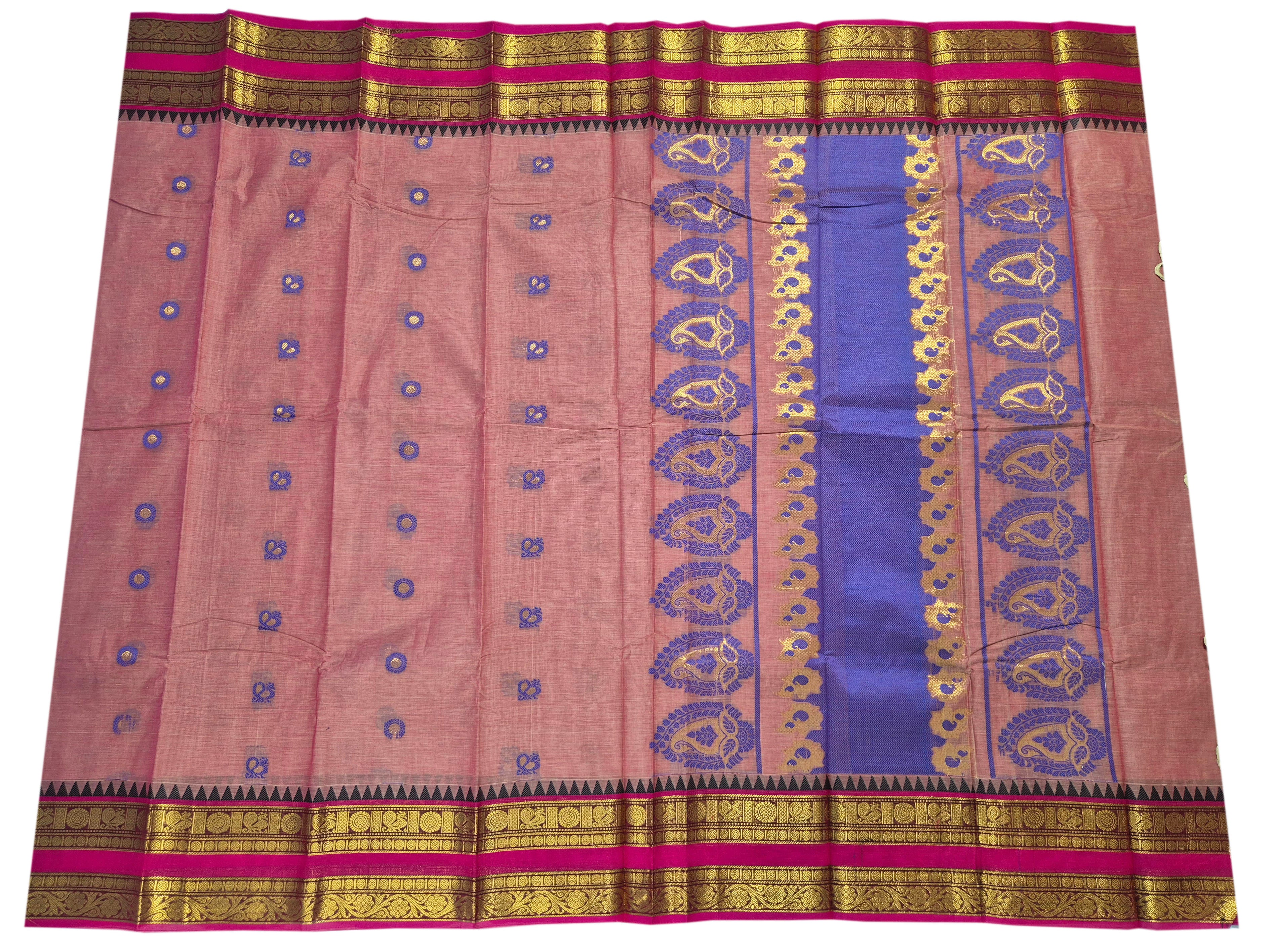 Kanchipuram Rich pallu Cotton Sarees