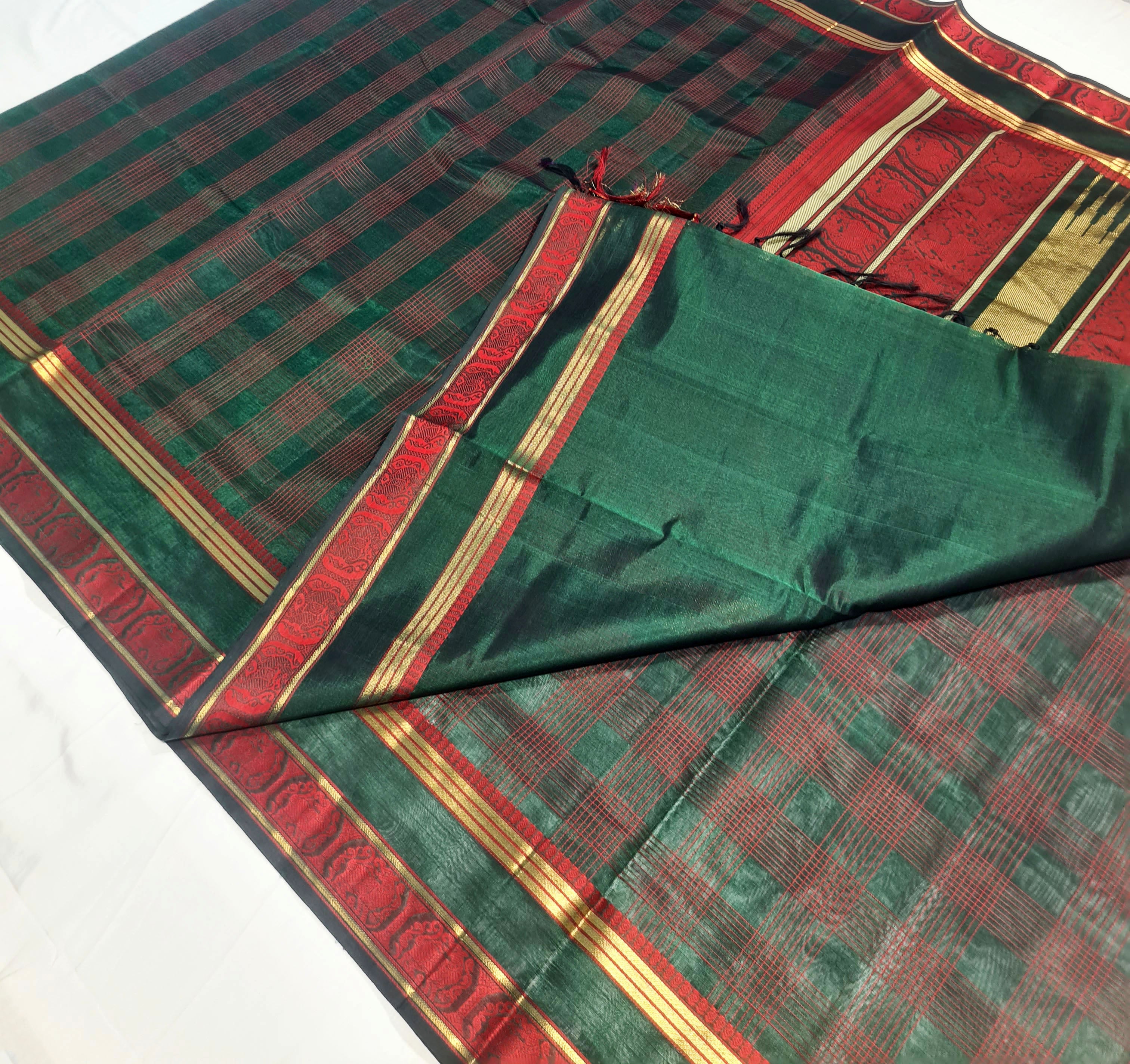 Kanchipuram Pure Silk Cotton Saree