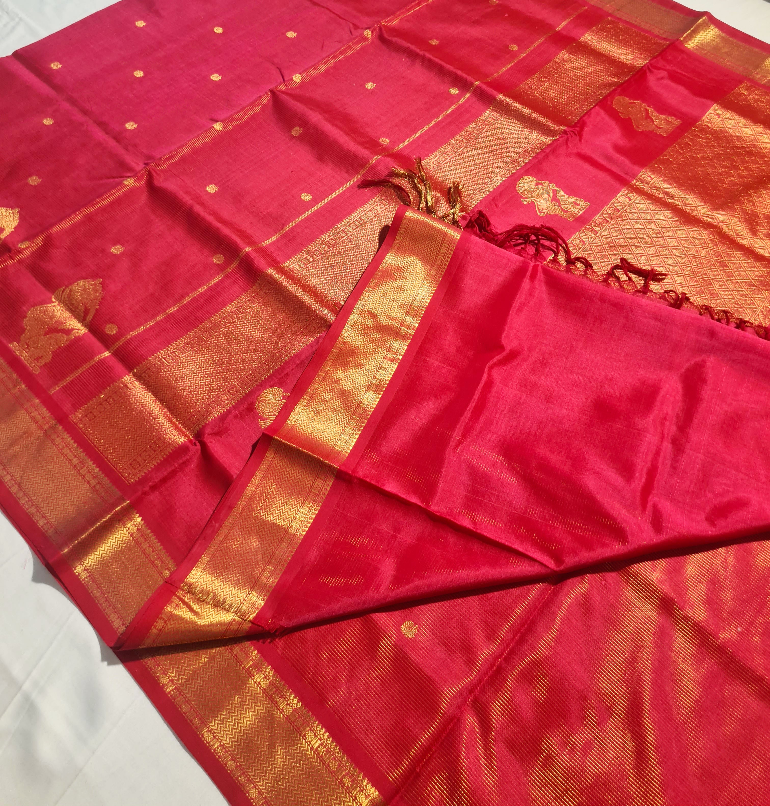 Kanchipuram Pure Silk Cotton Saree