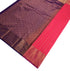 Kanchi Vegan Silk Saree With Contrast Blouse and Rich Jari Pallu