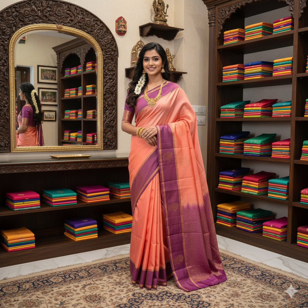 Kanchipuram Pure Soft Silk Saree