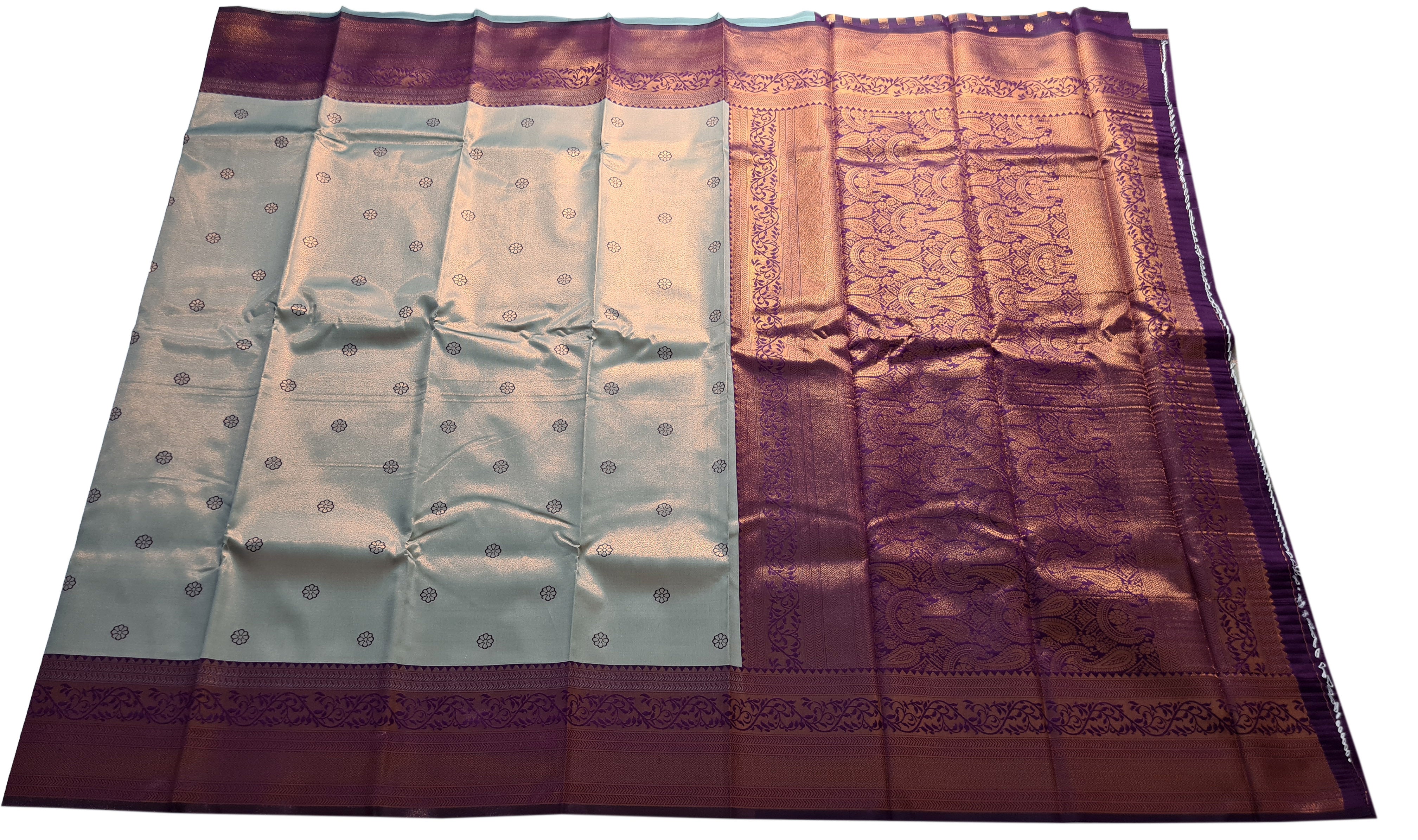 Antique Zari Butta Silk Saree