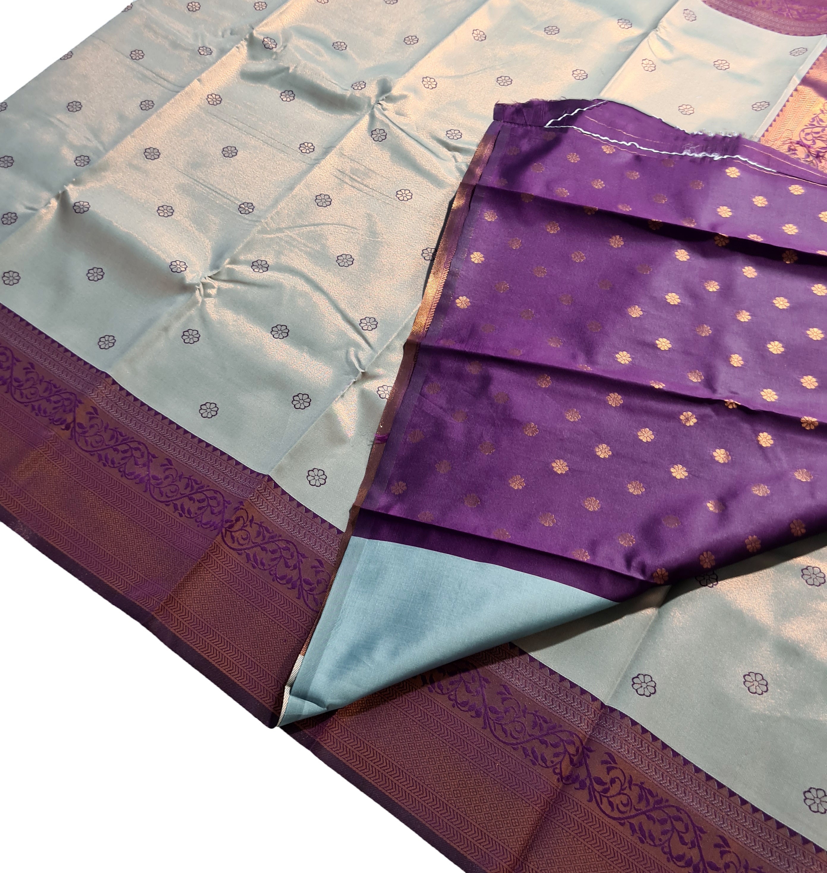 Antique Zari Butta Silk Saree