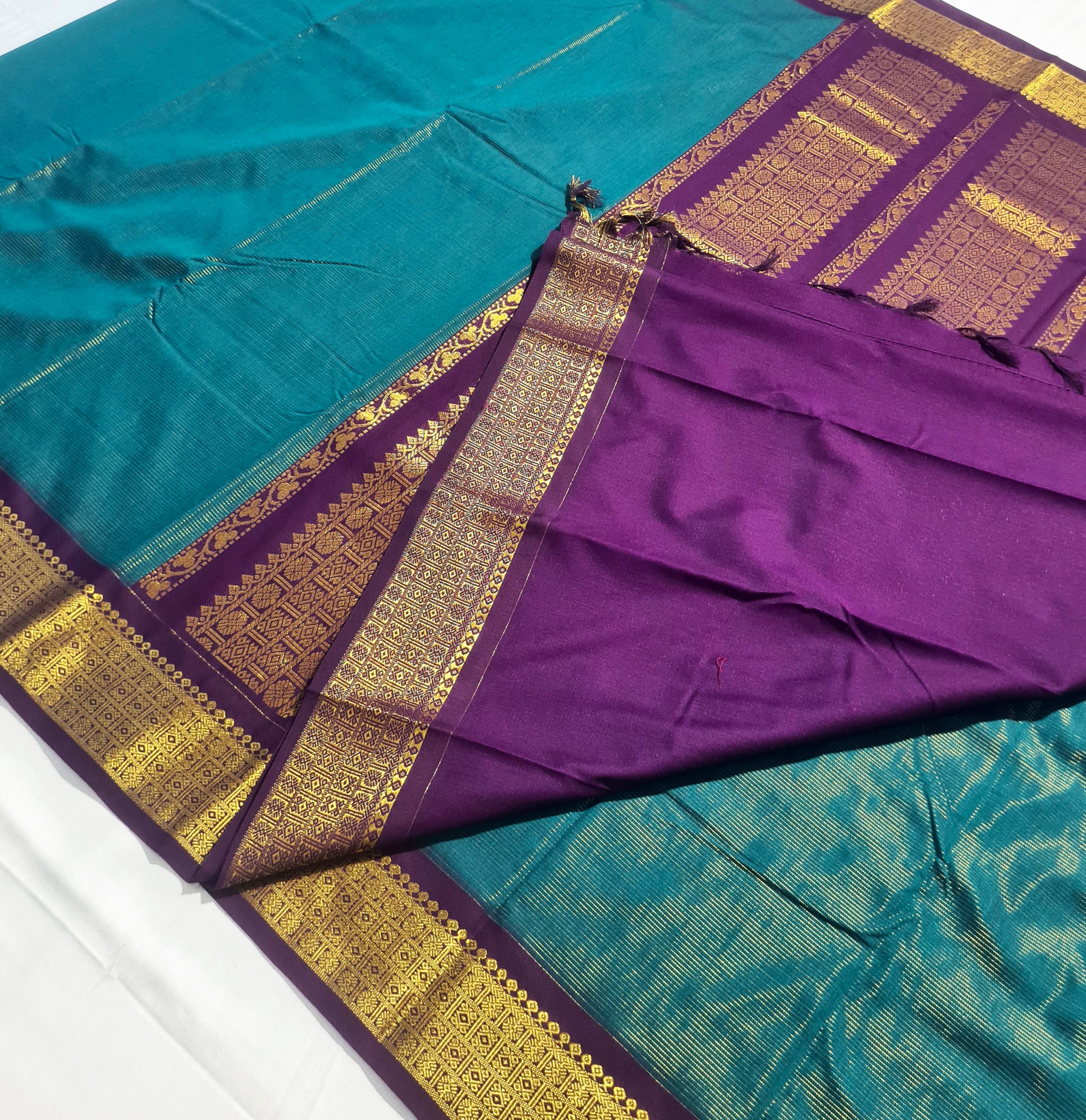 Kanchipuram Agarlic Cotton Sarees