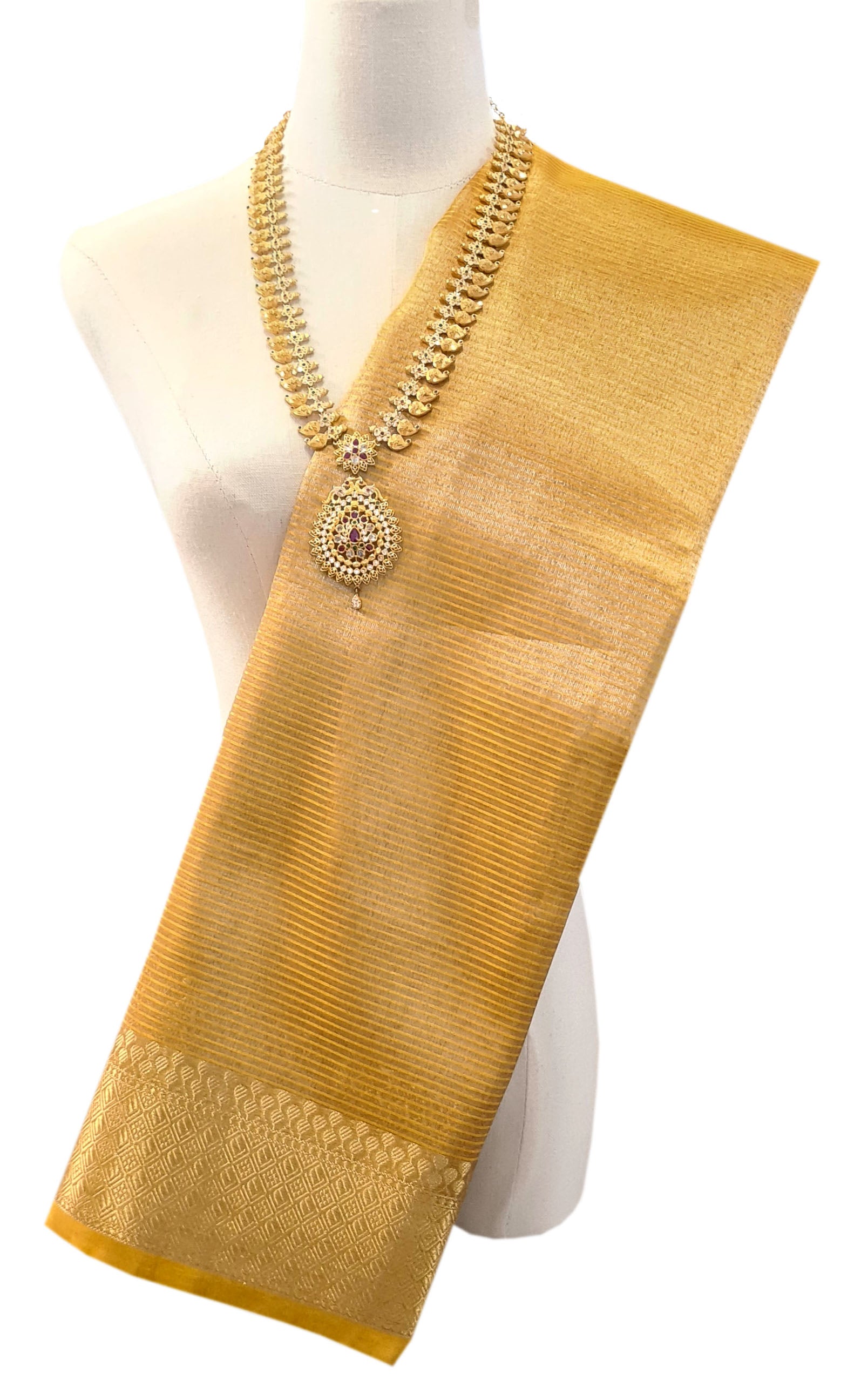 Banarasi Tissue Plain Sarees