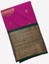 Kanchi Vegan Silk Saree With Contrast Blouse and Rich Jari Pallu