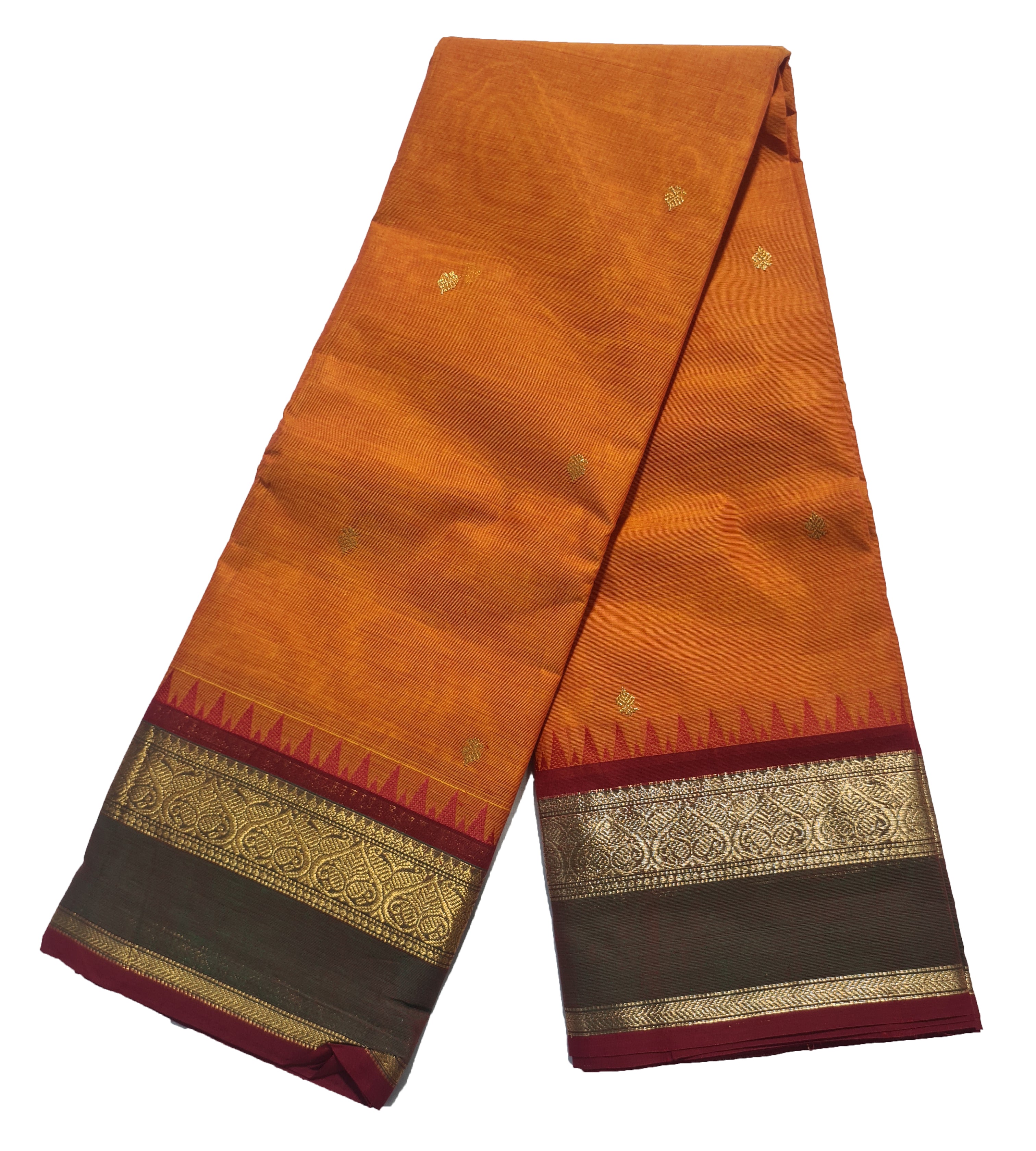 Kanchipuram Pure Silk Cotton Saree with Blouse