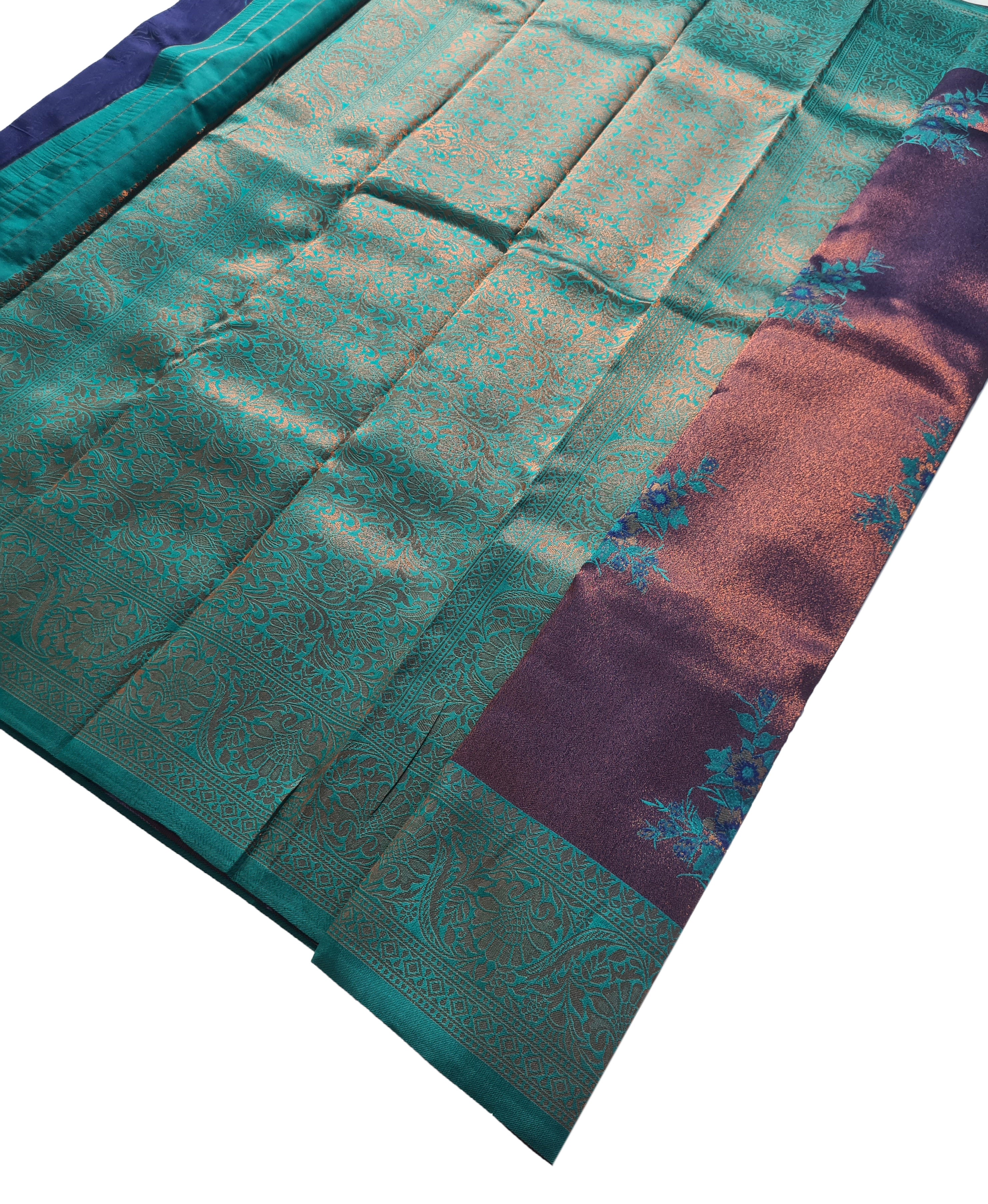 Antique Zari Butta Silk Saree