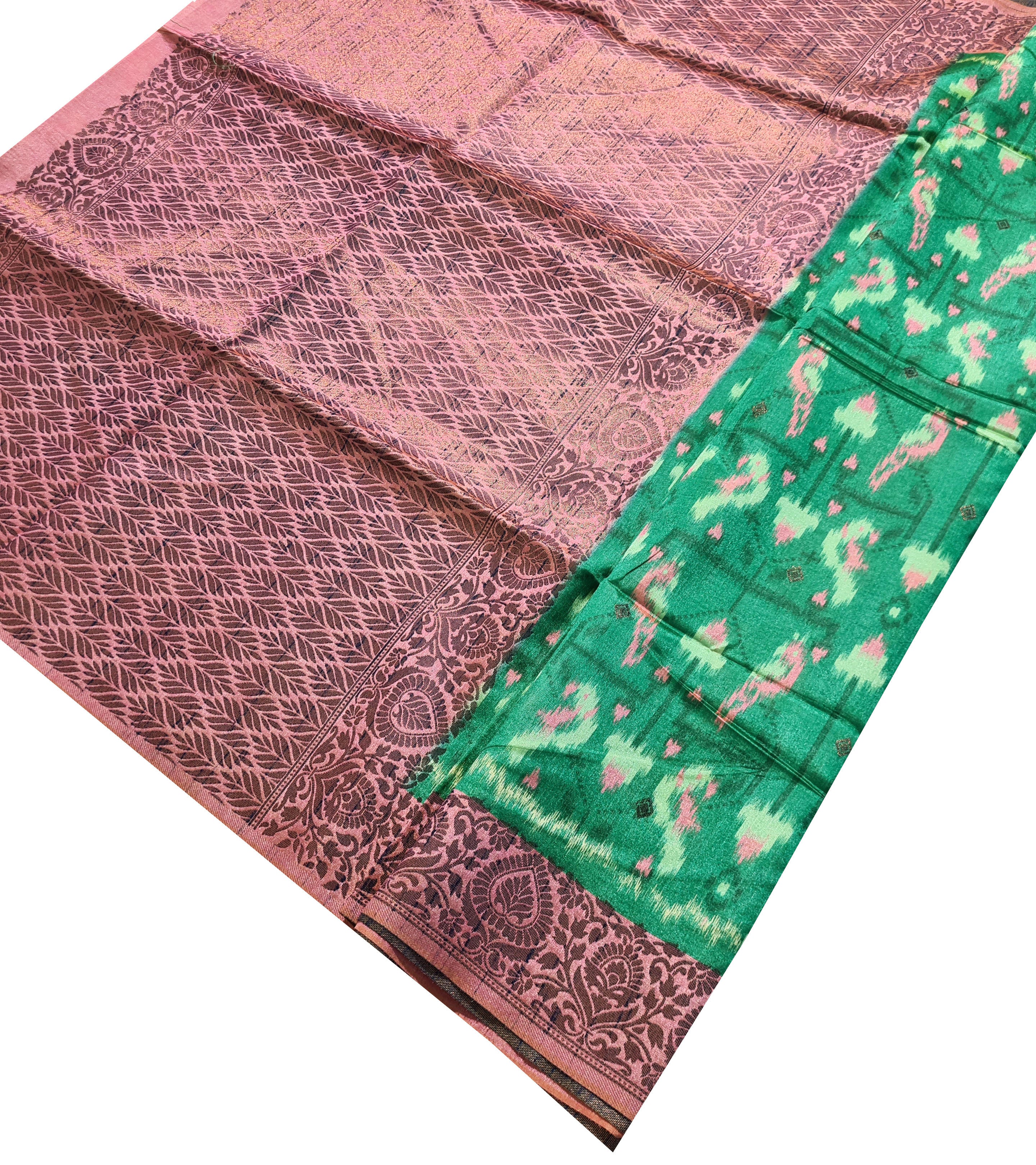 Semi Tussar Antic Design Sarees