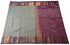 Kanchi Vegan Silk Saree With Contrast Blouse and Rich Jari Pallu
