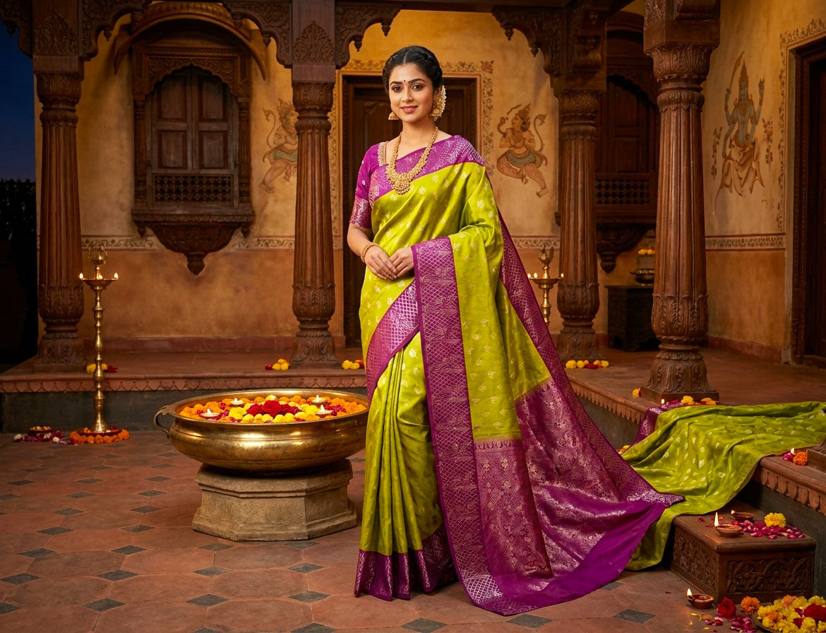 Kanchipuram Pure Soft Silk Saree