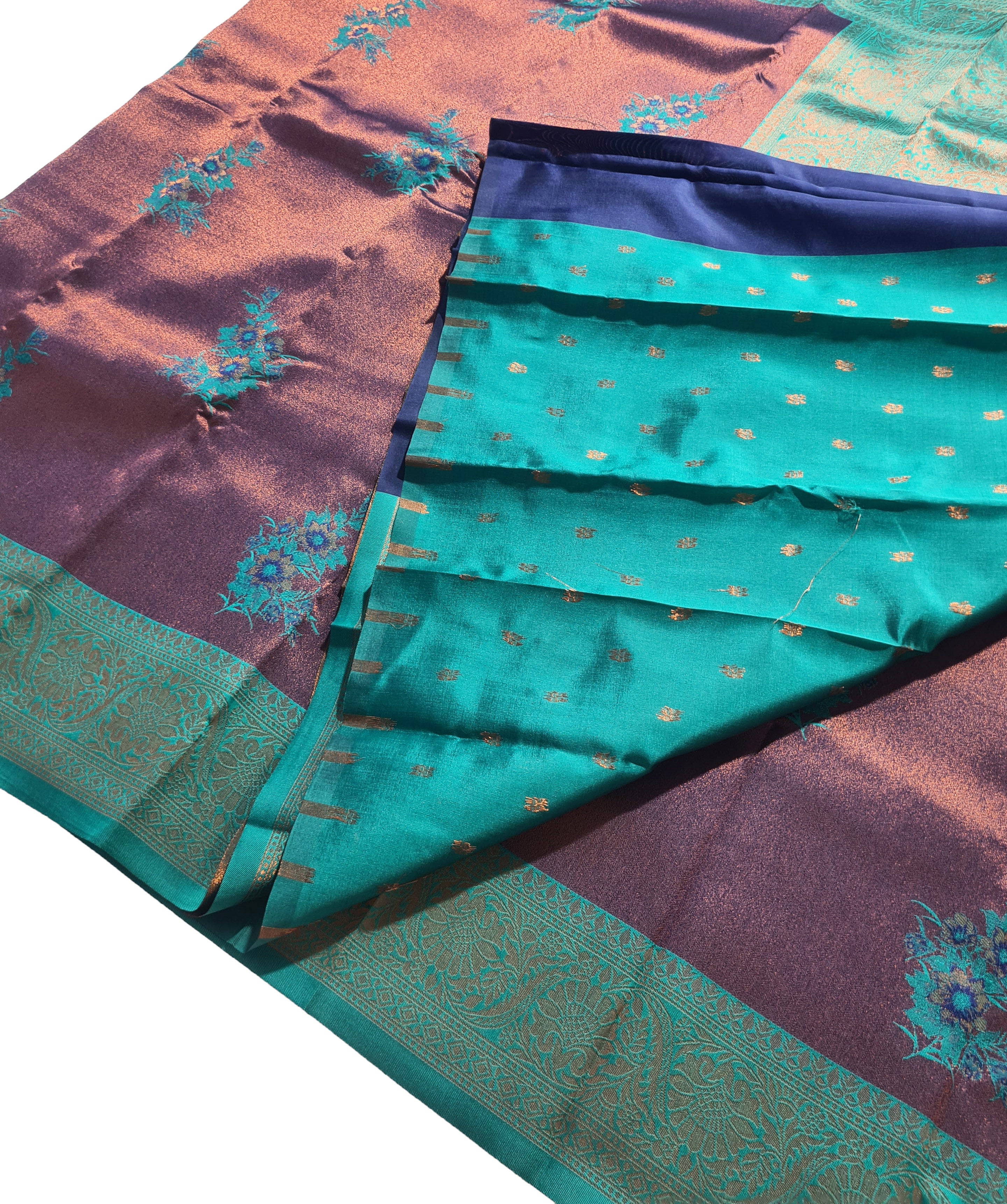 Antique Zari Butta Silk Saree
