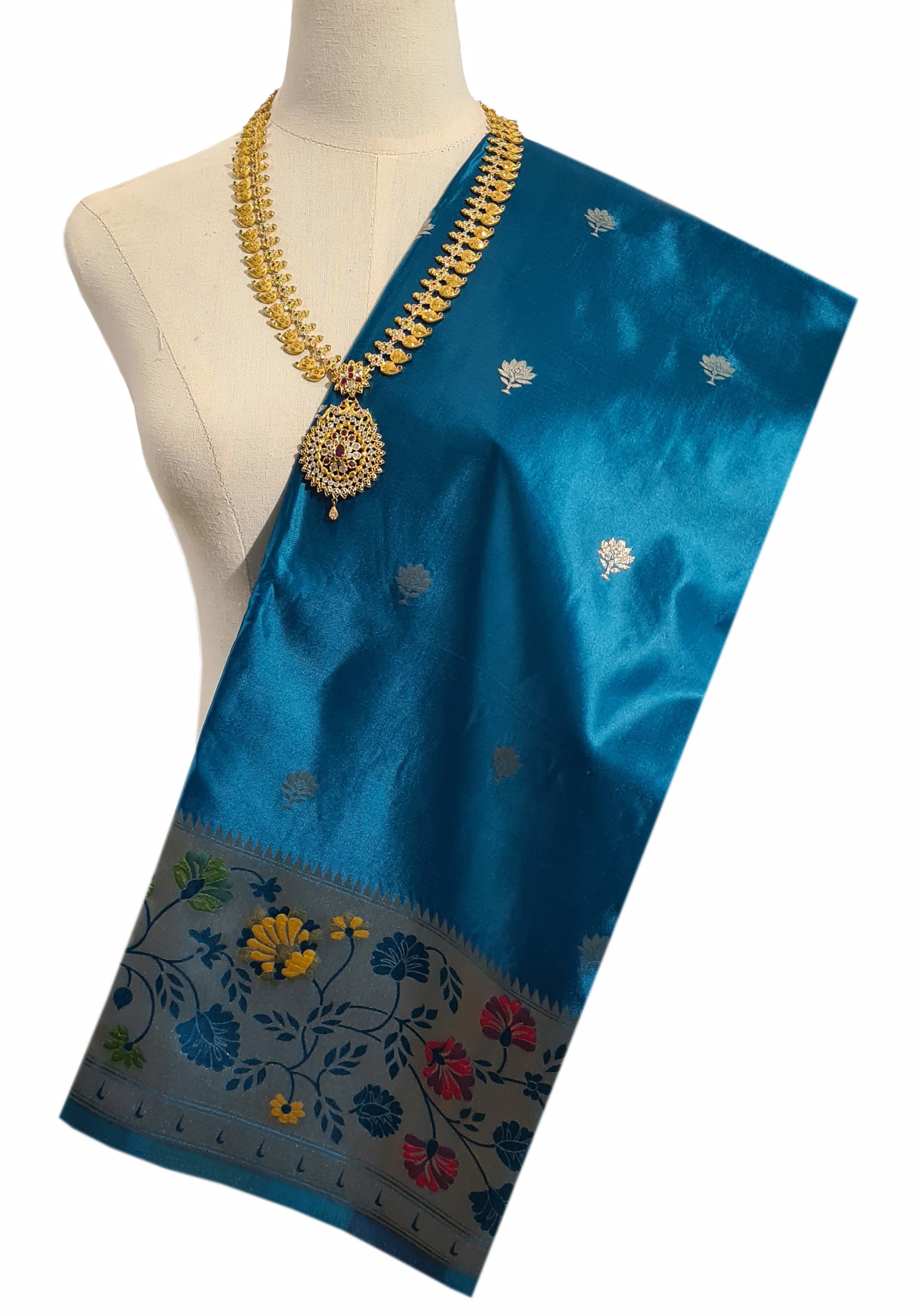 Bengaluru Crape Antic Silk Meena Sarees