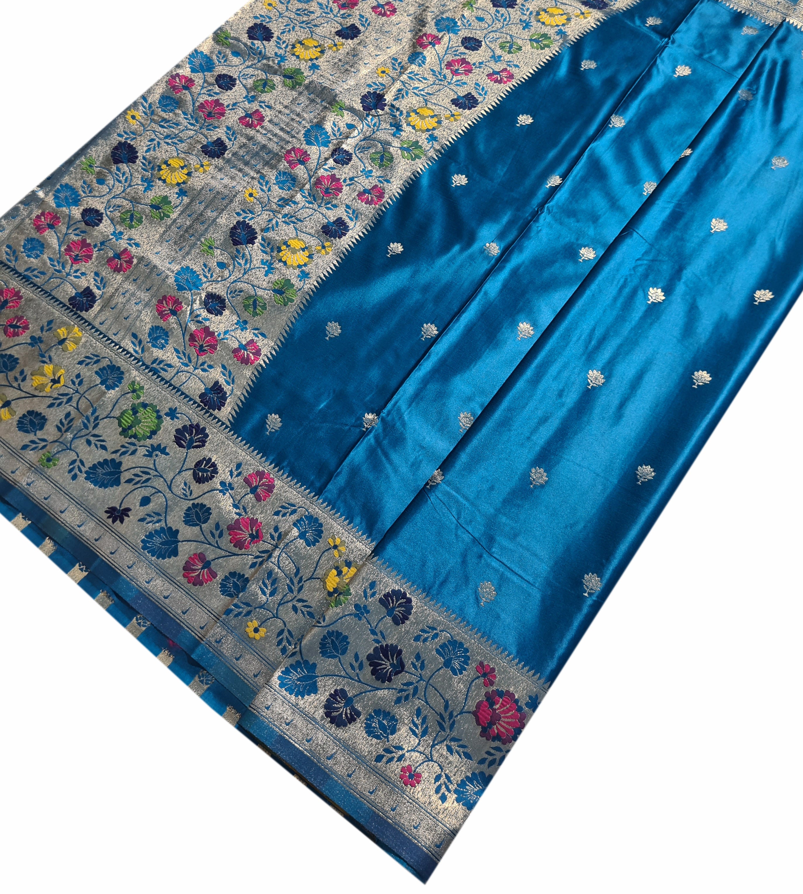 Bengaluru Crape Antic Silk Meena Sarees
