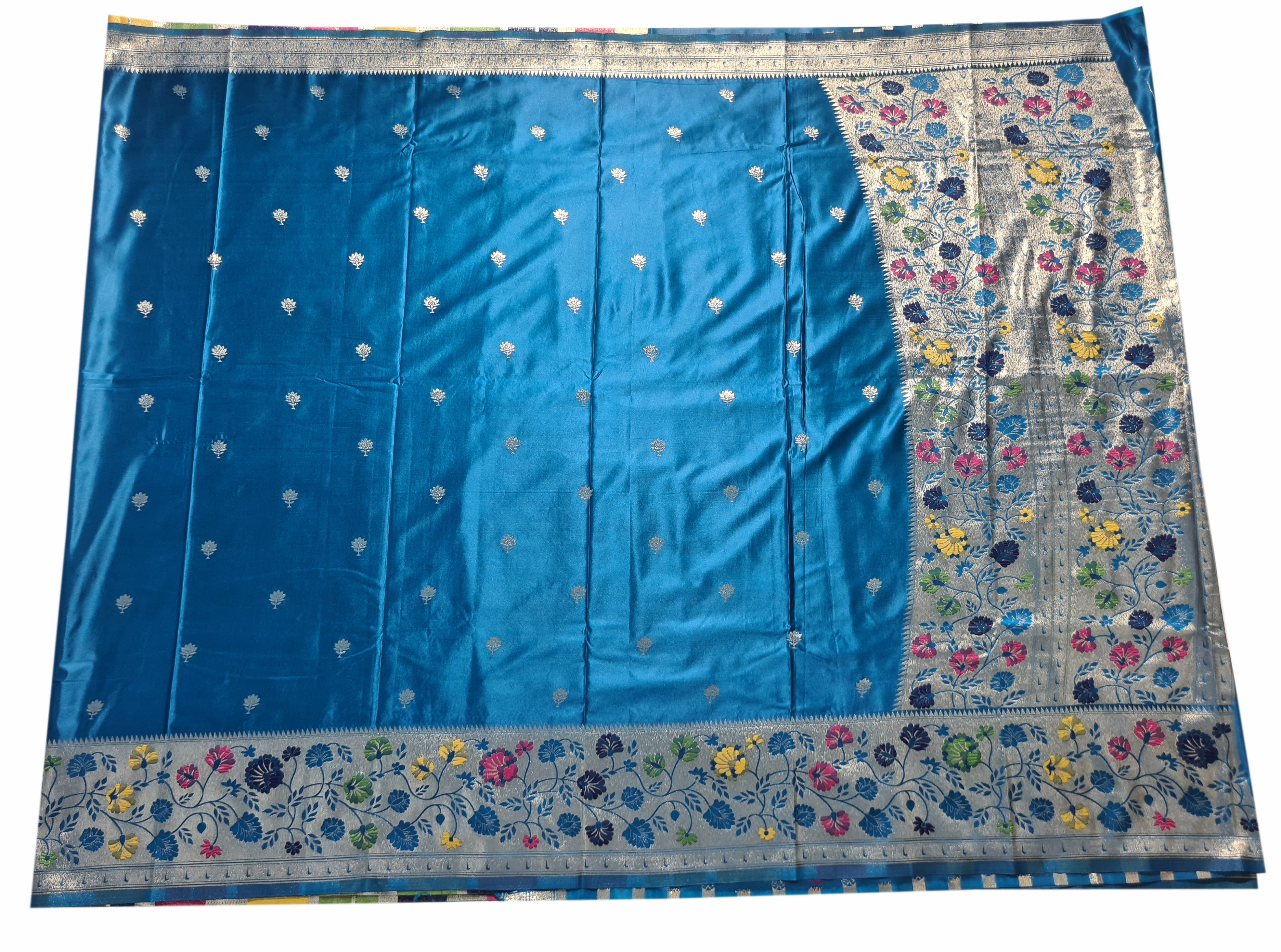 Bengaluru Crape Antic Silk Meena Sarees