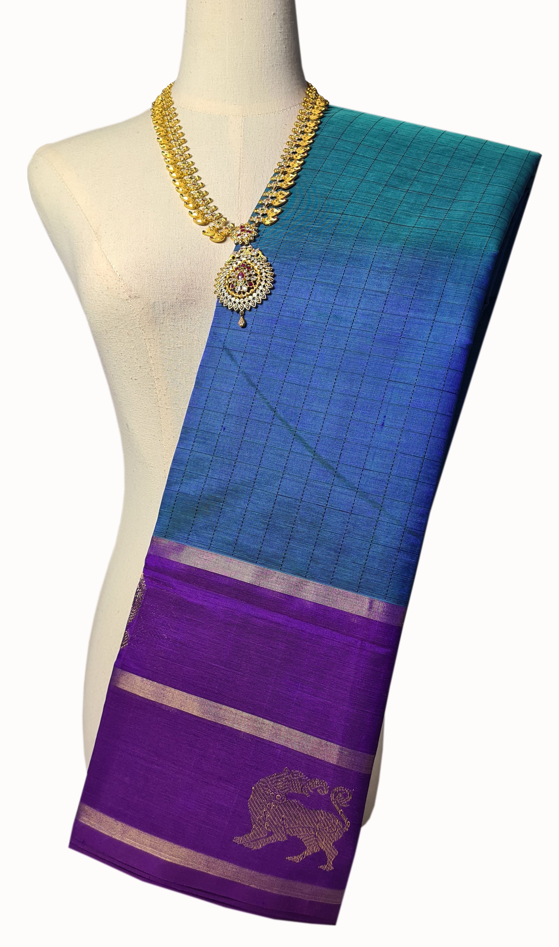 Kanchipuram Pure Silk Cotton Saree