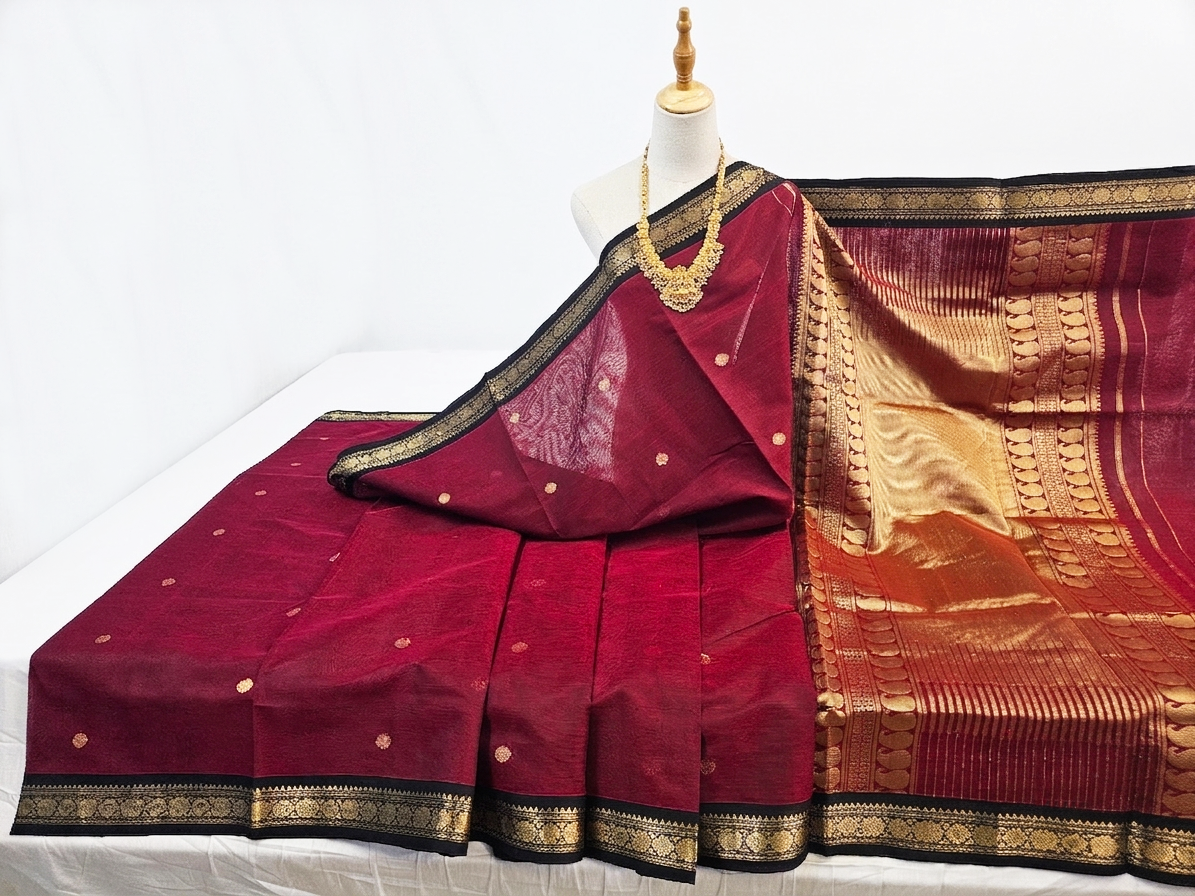 Kanchipuram Pure Silk Cotton Saree