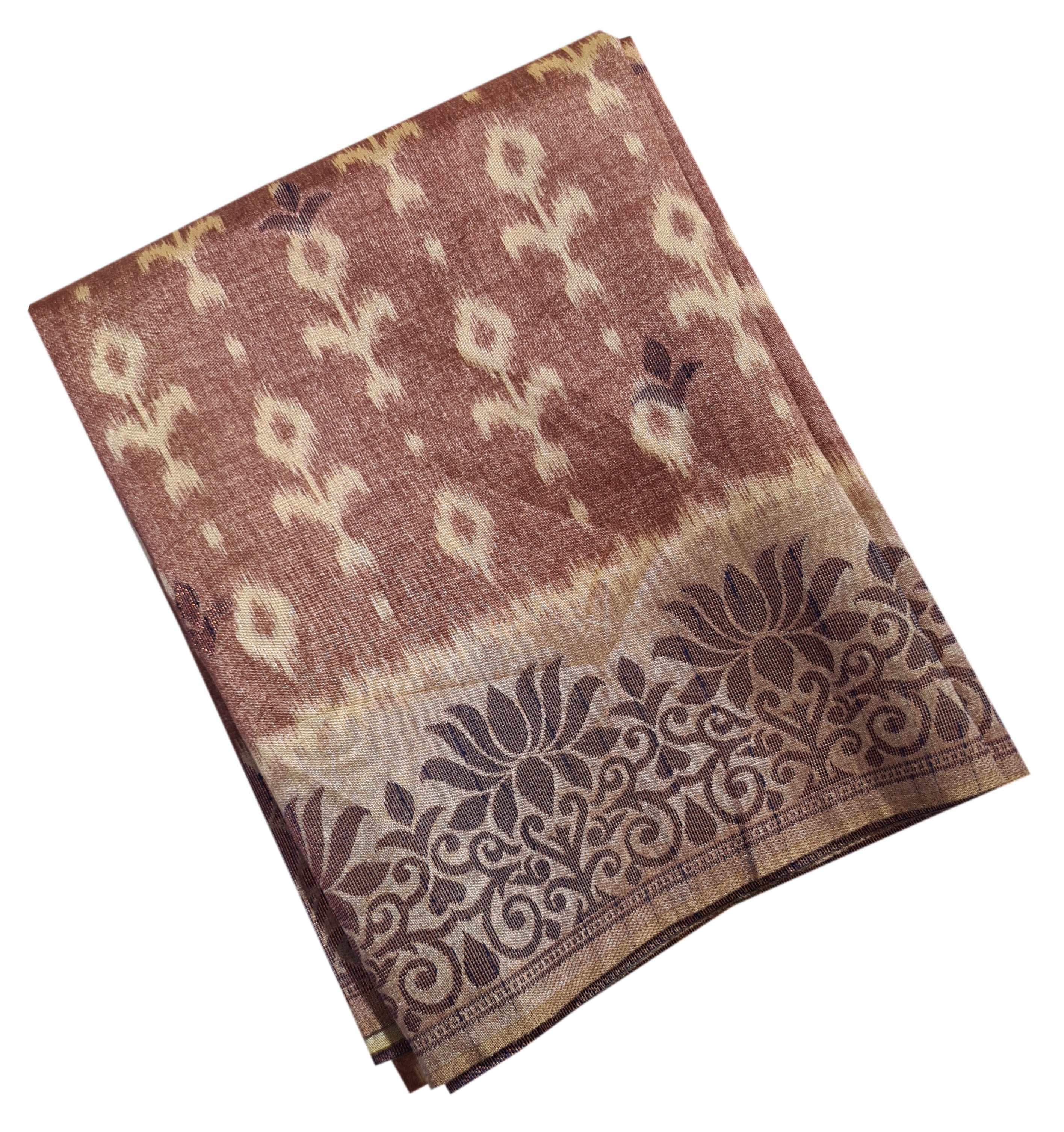 Semi Tussar Antic Design Sarees
