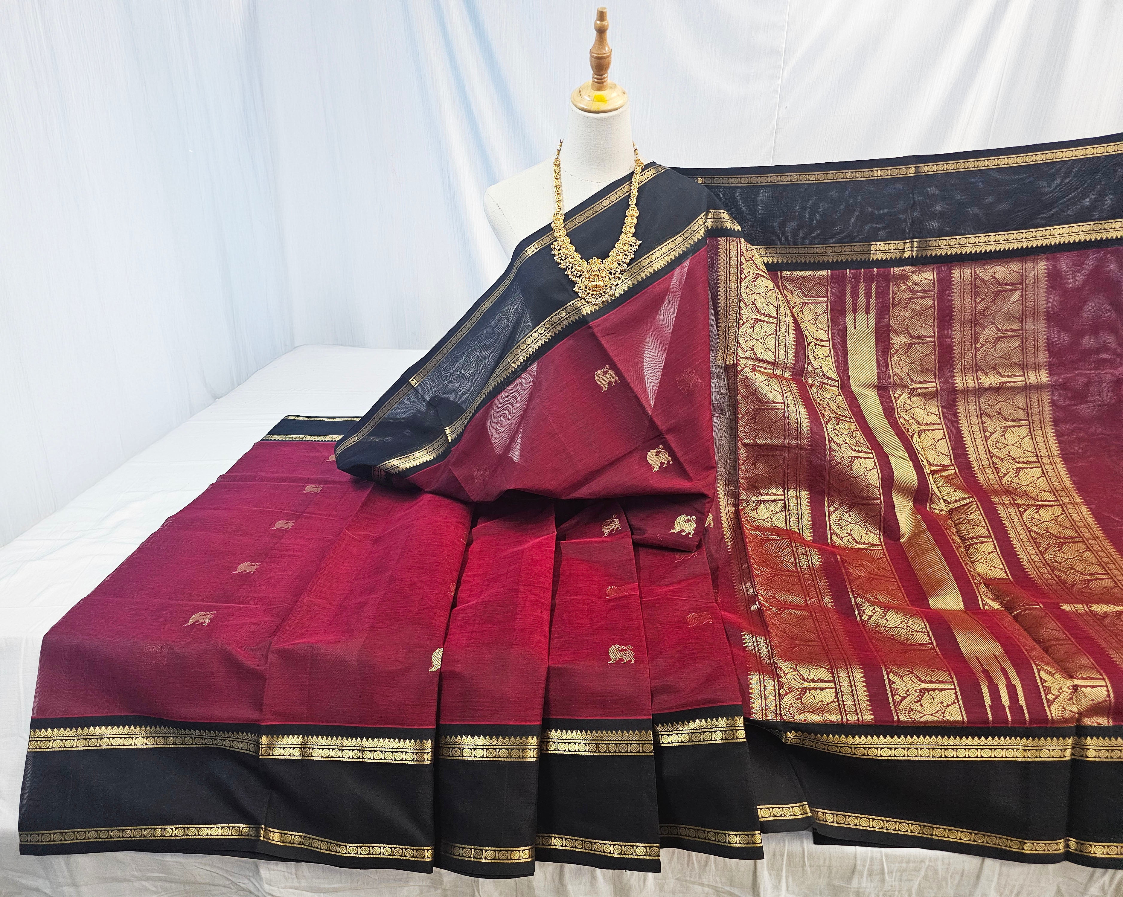 Kanchipuram Pure Silk Cotton Saree