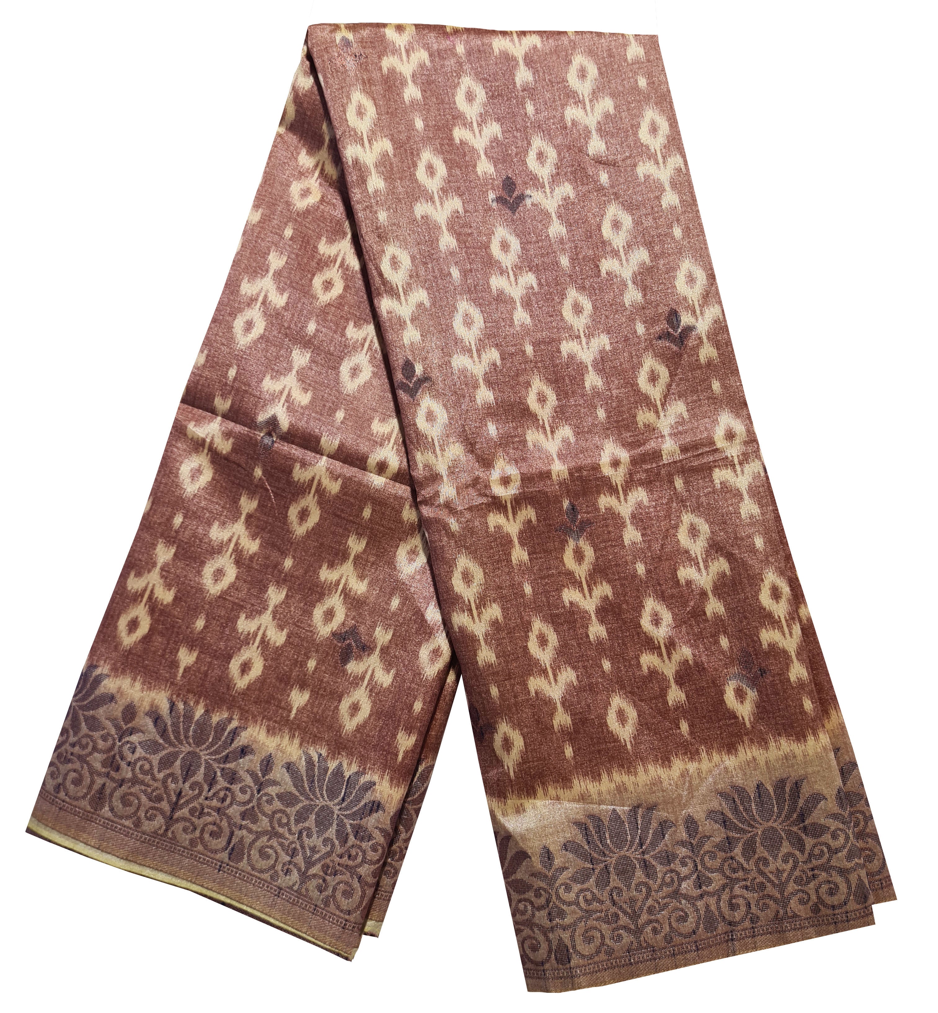 Semi Tussar Antic Design Sarees