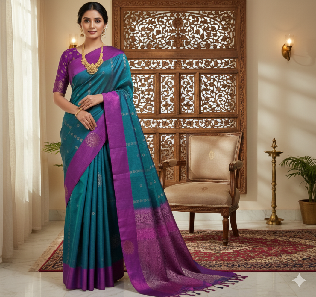 Kanchipuram Pure Soft Silk Saree