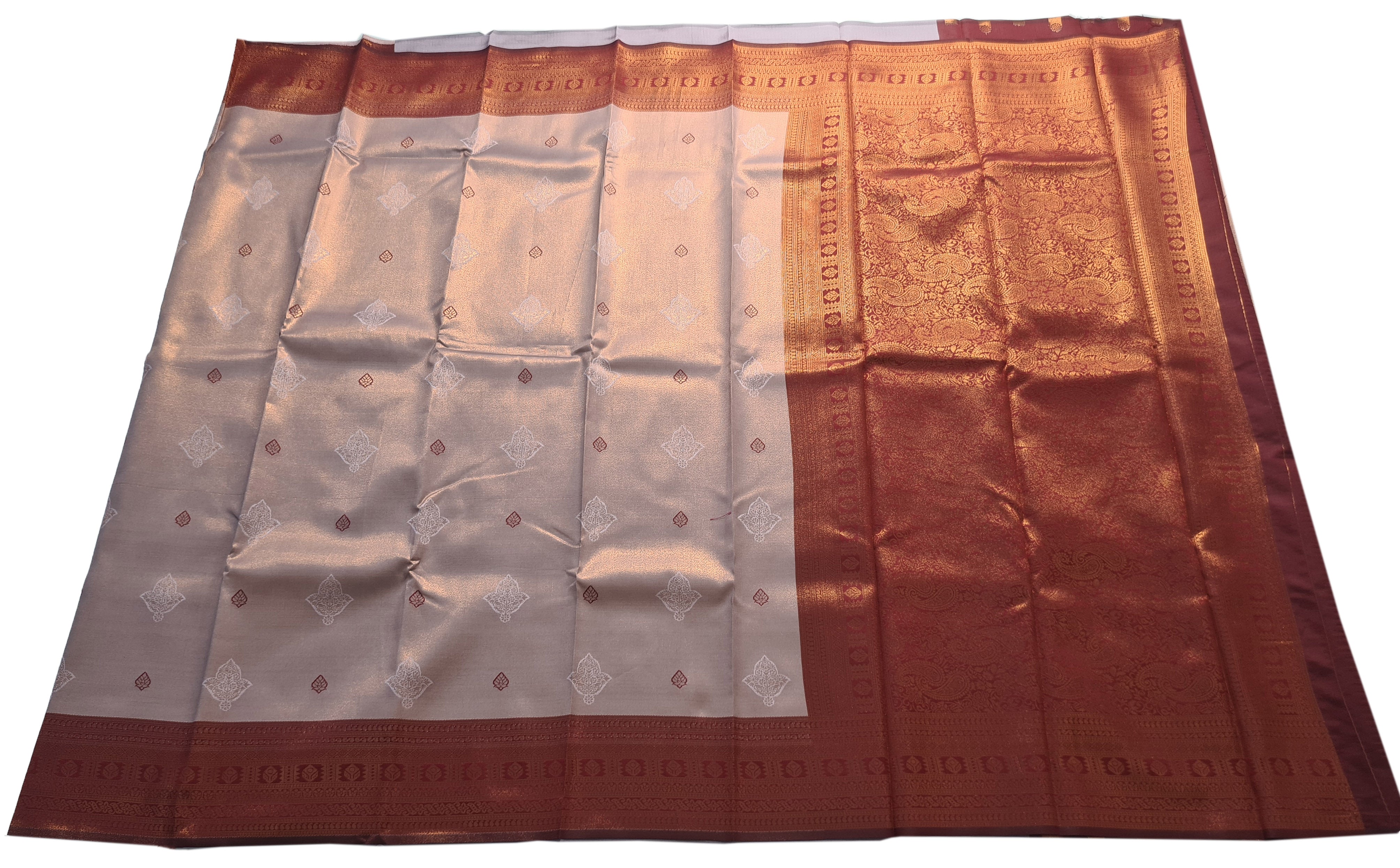 Antique Zari Butta Silk Saree