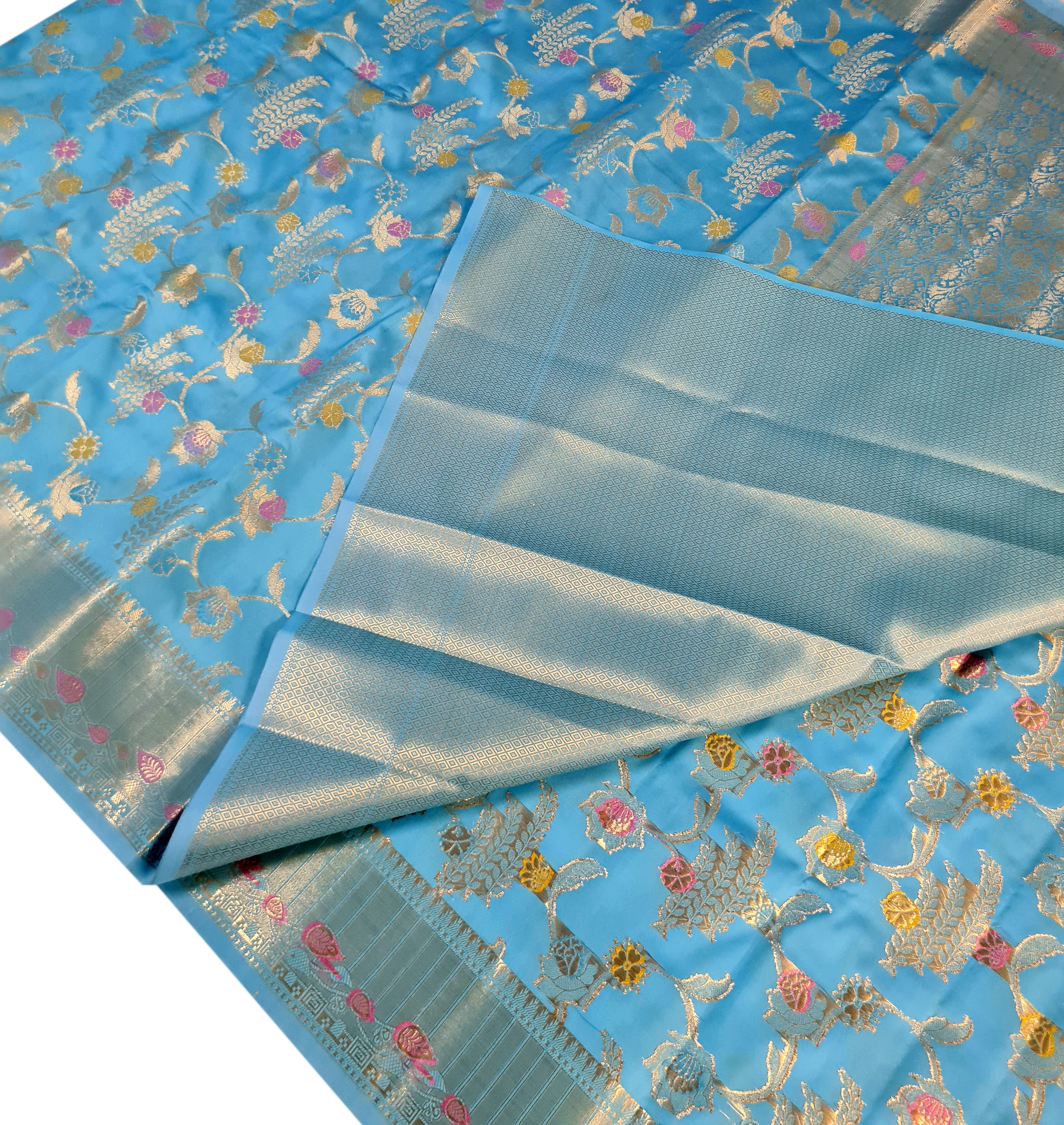 Banarasi Katan Jaal Silk Sarees
